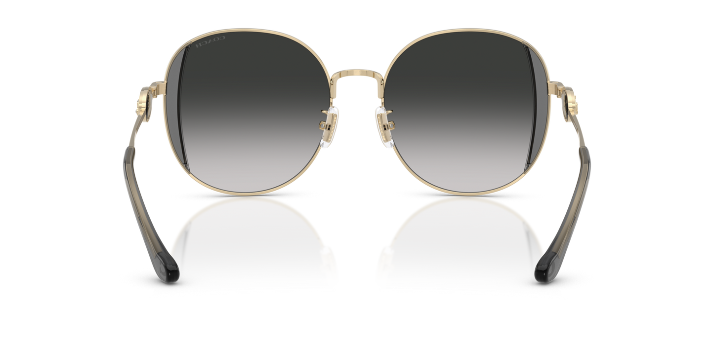 0HC7176B-Coach Sunwear-Shiny Light Gold / Smoke
