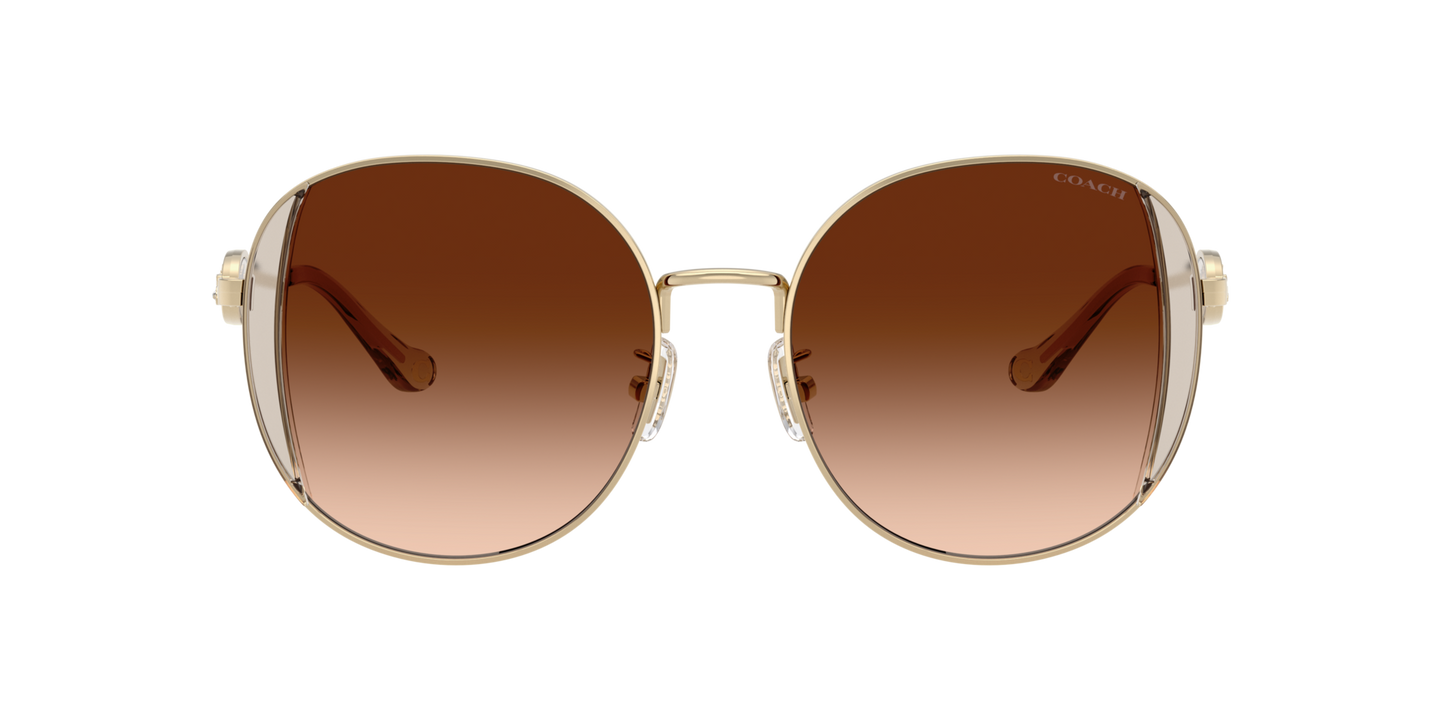 0HC7176B-Coach Sunwear-Shiny Light Gold / Fawn