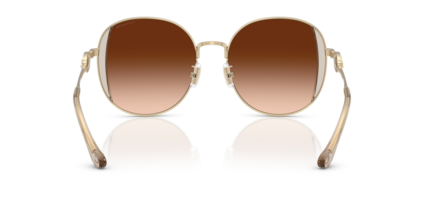 0HC7176B-Coach Sunwear-Shiny Light Gold / Fawn