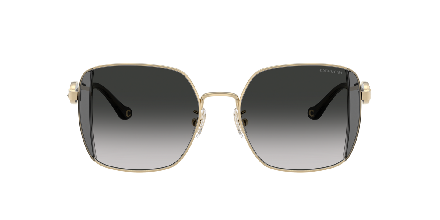 0HC7177B-Coach Sunwear-Shiny Light Gold / Smoke