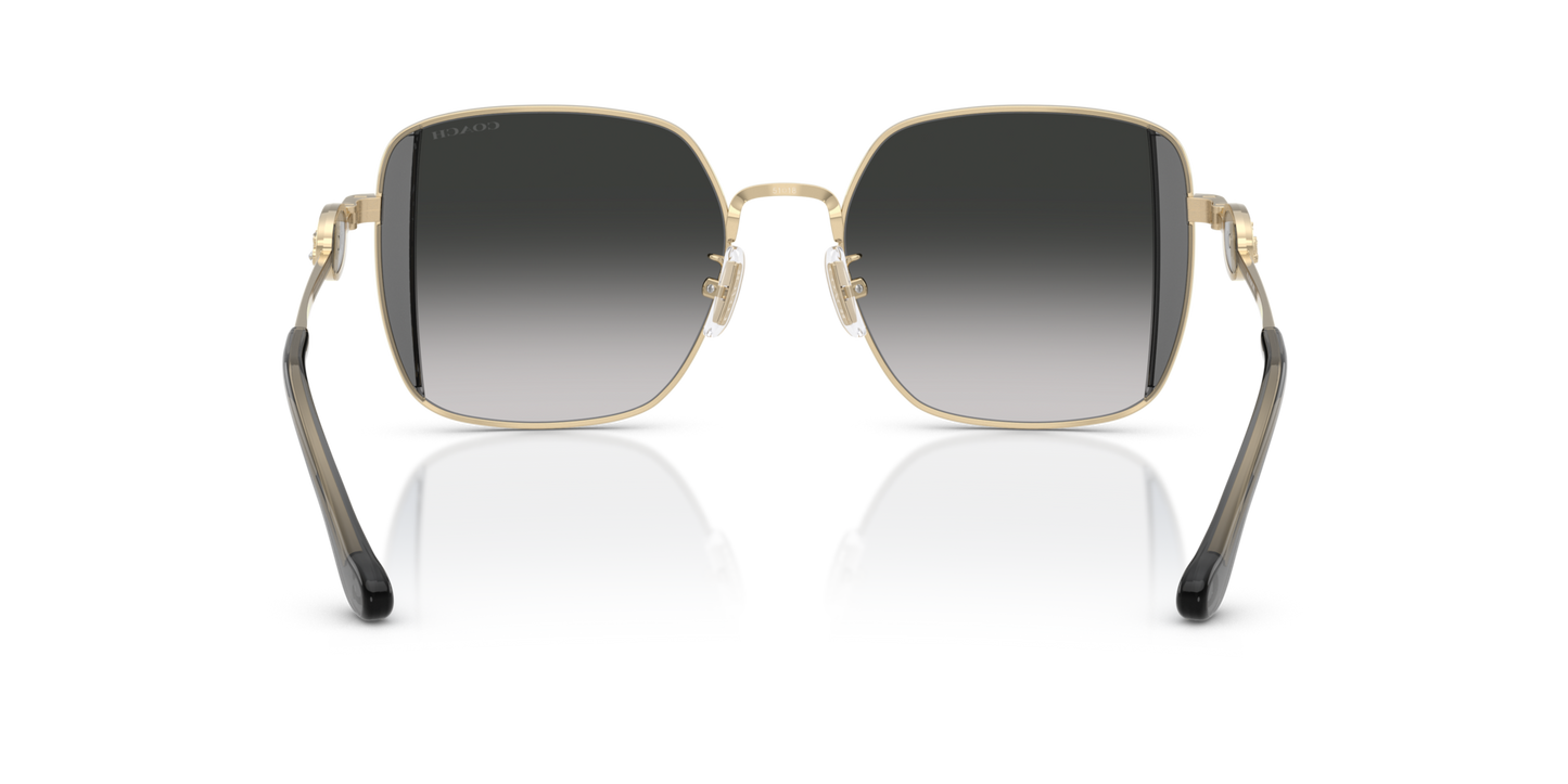 0HC7177B-Coach Sunwear-Shiny Light Gold / Smoke