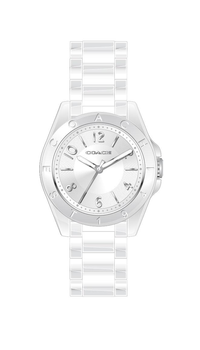 COACH-Coach Ladies Tristen 14501966-14501966-Silver & White