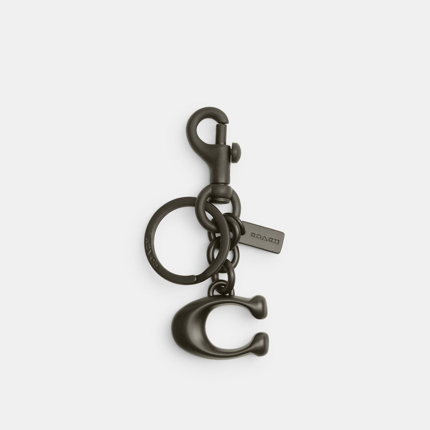 1635-Signature Bag Charm-Mw/Black