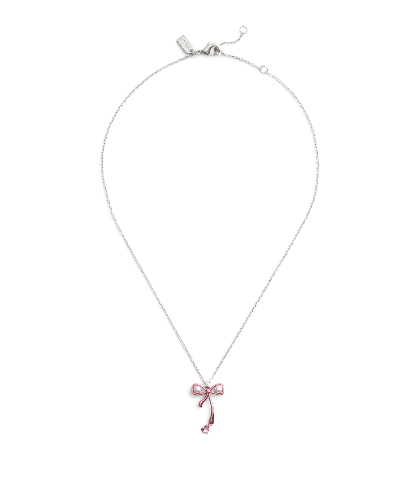 37491613RHO-Bowtique Pearl Pendant Necklace-Pink