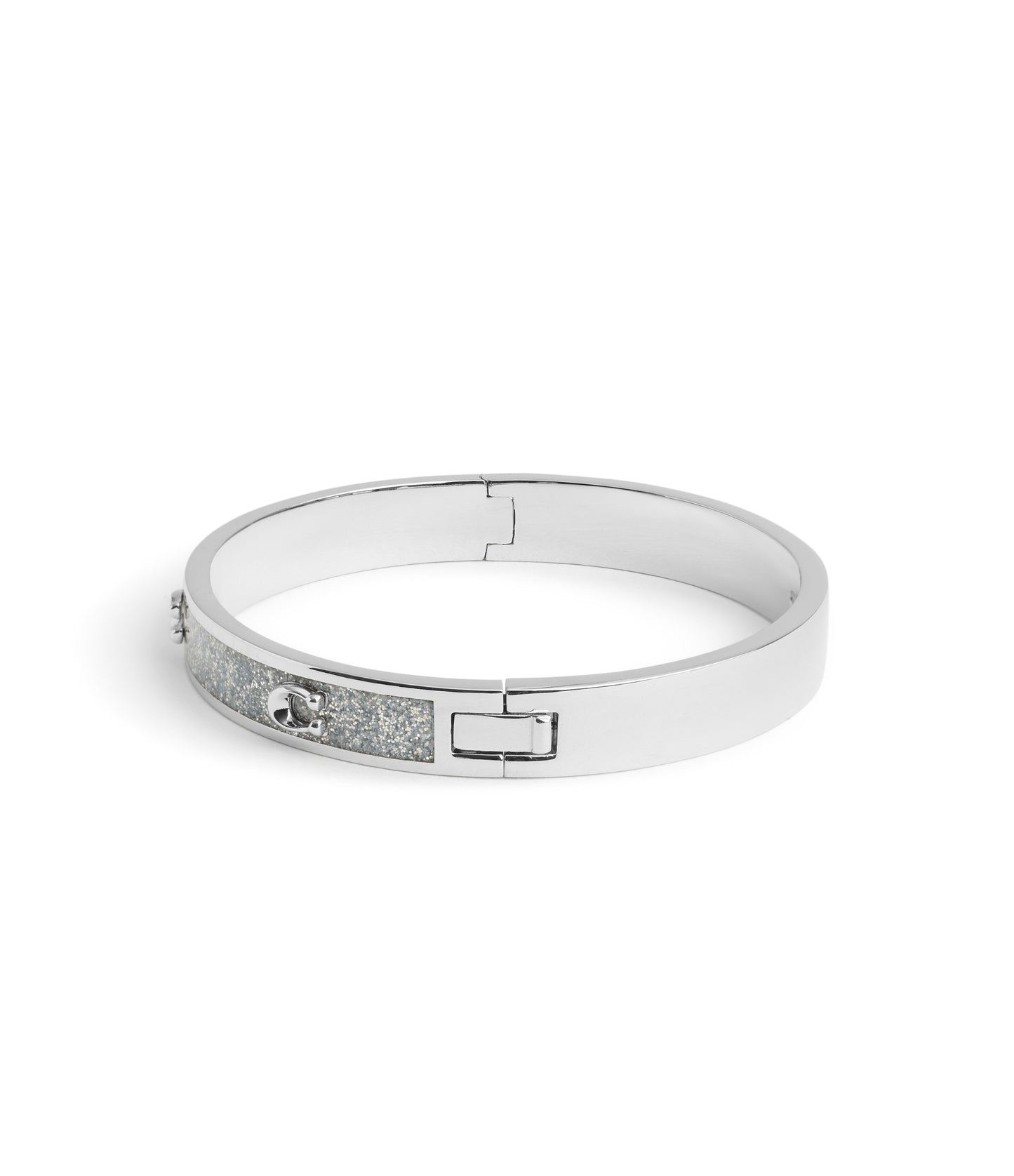 37493412RHO-Signature C Glitter Bangle Bracelet-Crystal