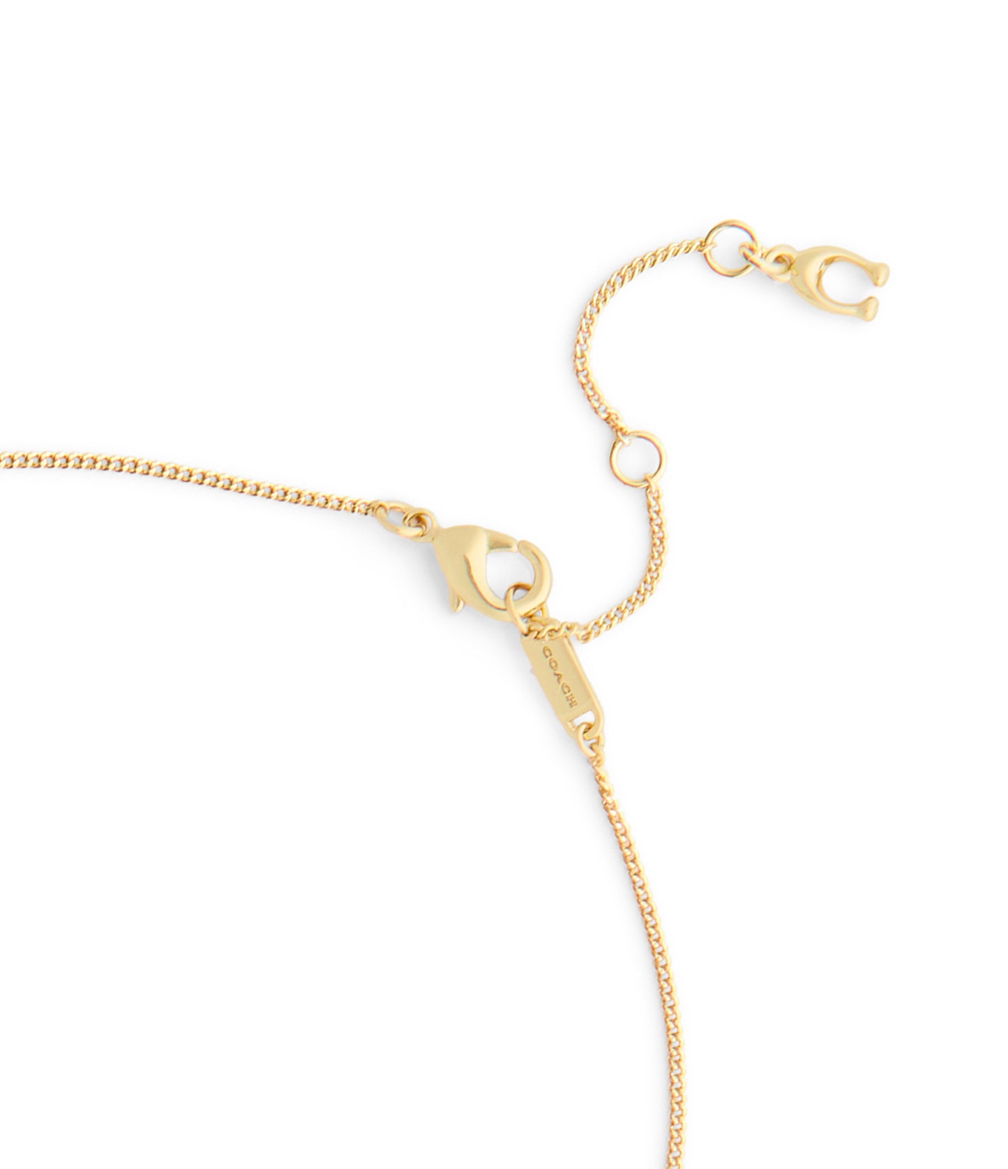 37557559GLD-Signature Puffy Heart Pendant Necklace-Gold