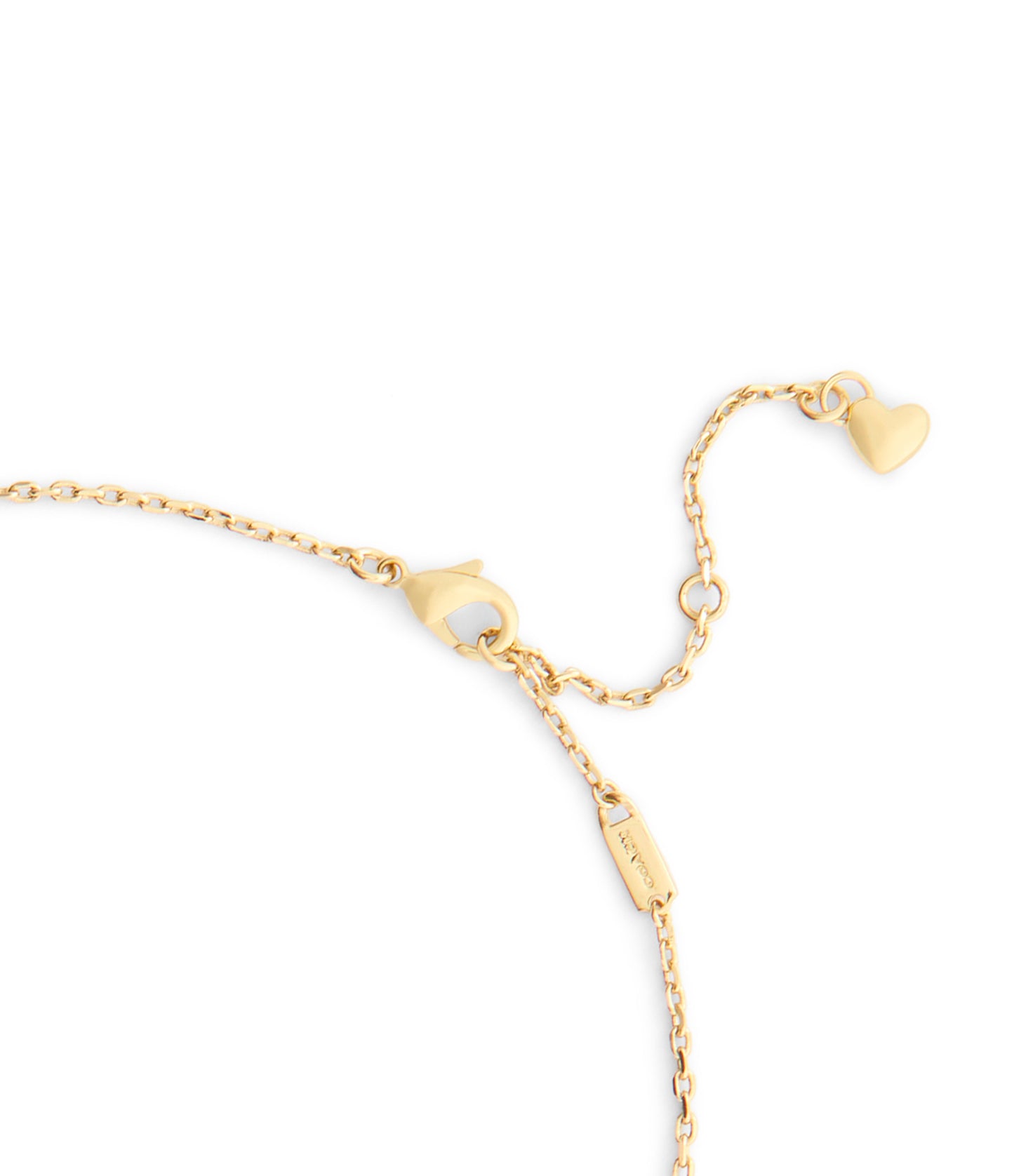 37557618GLD-Signature Name Plate Pendant Necklace-Gold