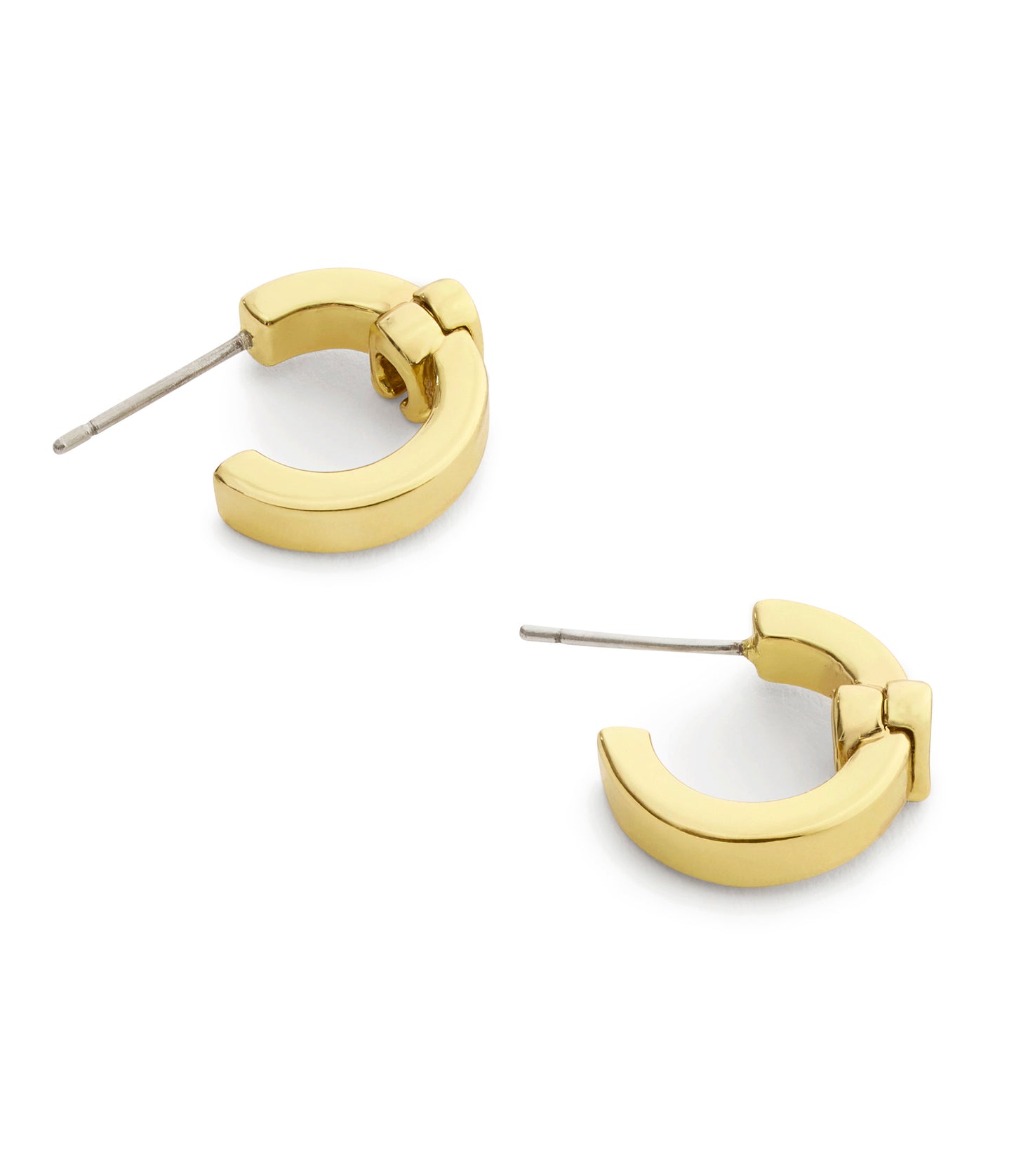 37560724GLD-Signature C Huggie Earrings-Gold