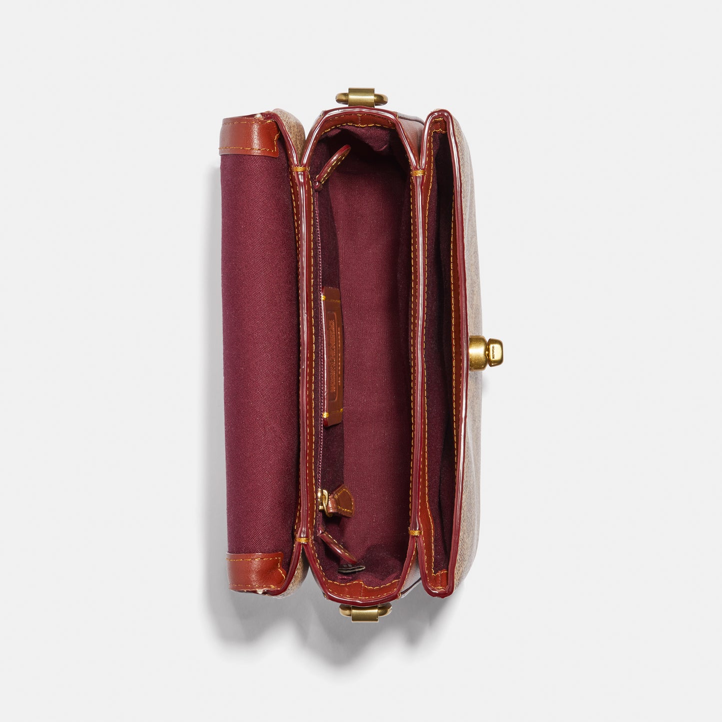 89089-Cassie Crossbody 19 In Signature Canvas-B4/Tan Rust