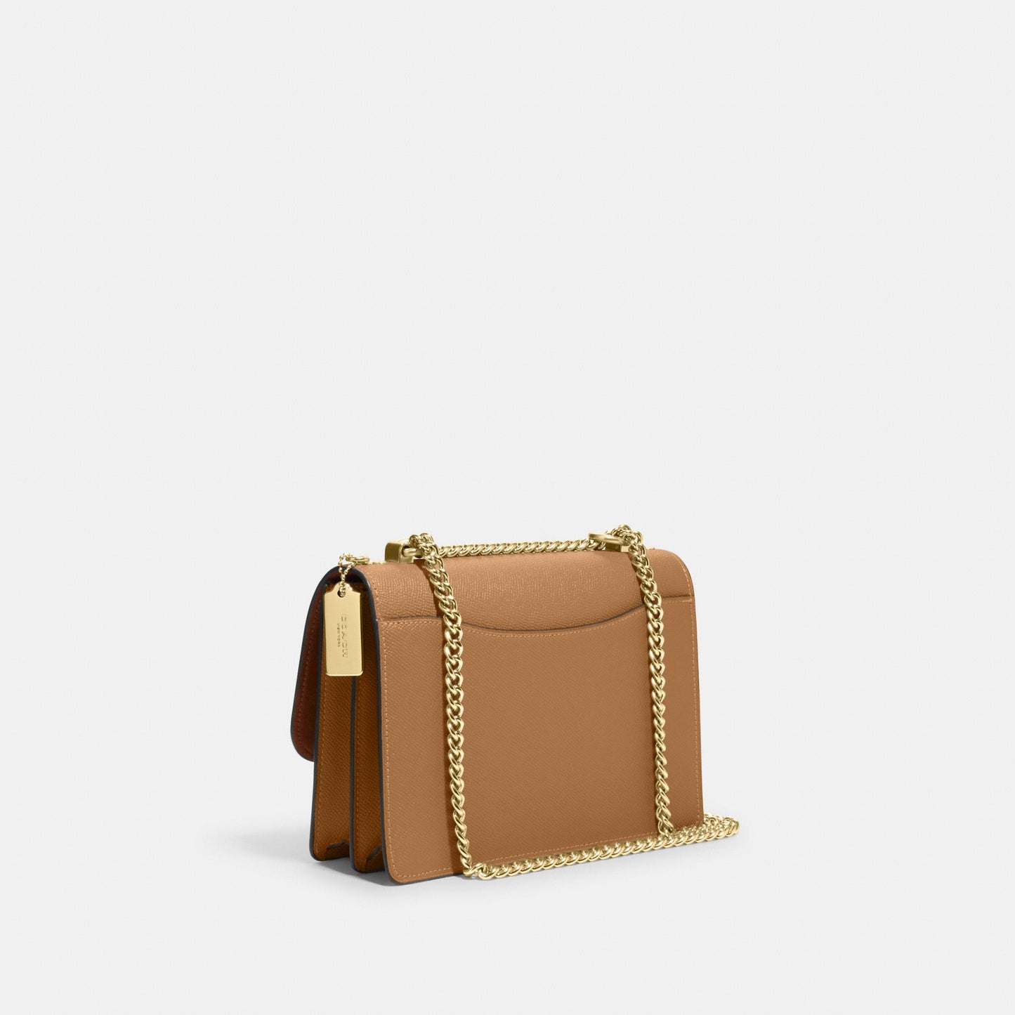 91019-Klare Crossbody In Signature Canvas-Im/Lt Khaki/Lt Saddle