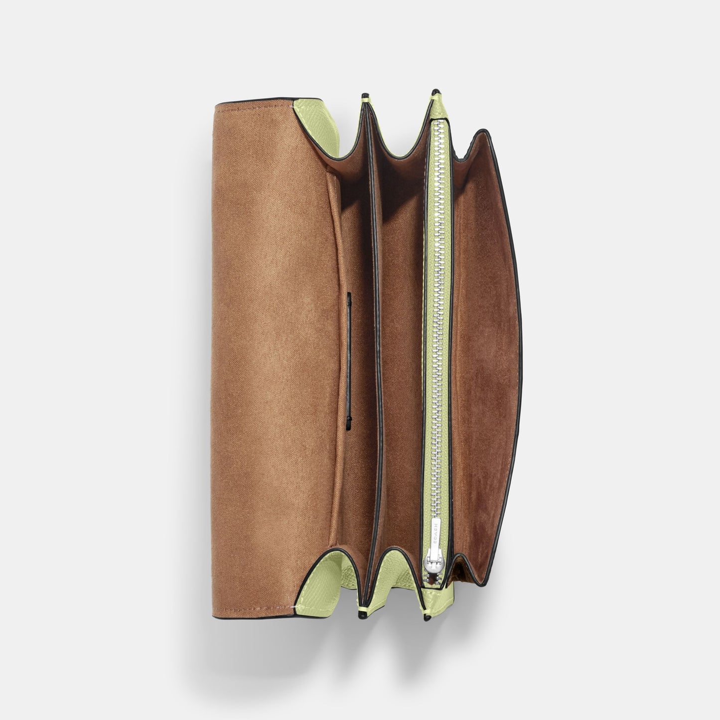91019-Klare Crossbody In Signature Canvas-Sv/Khaki/Pale Lime