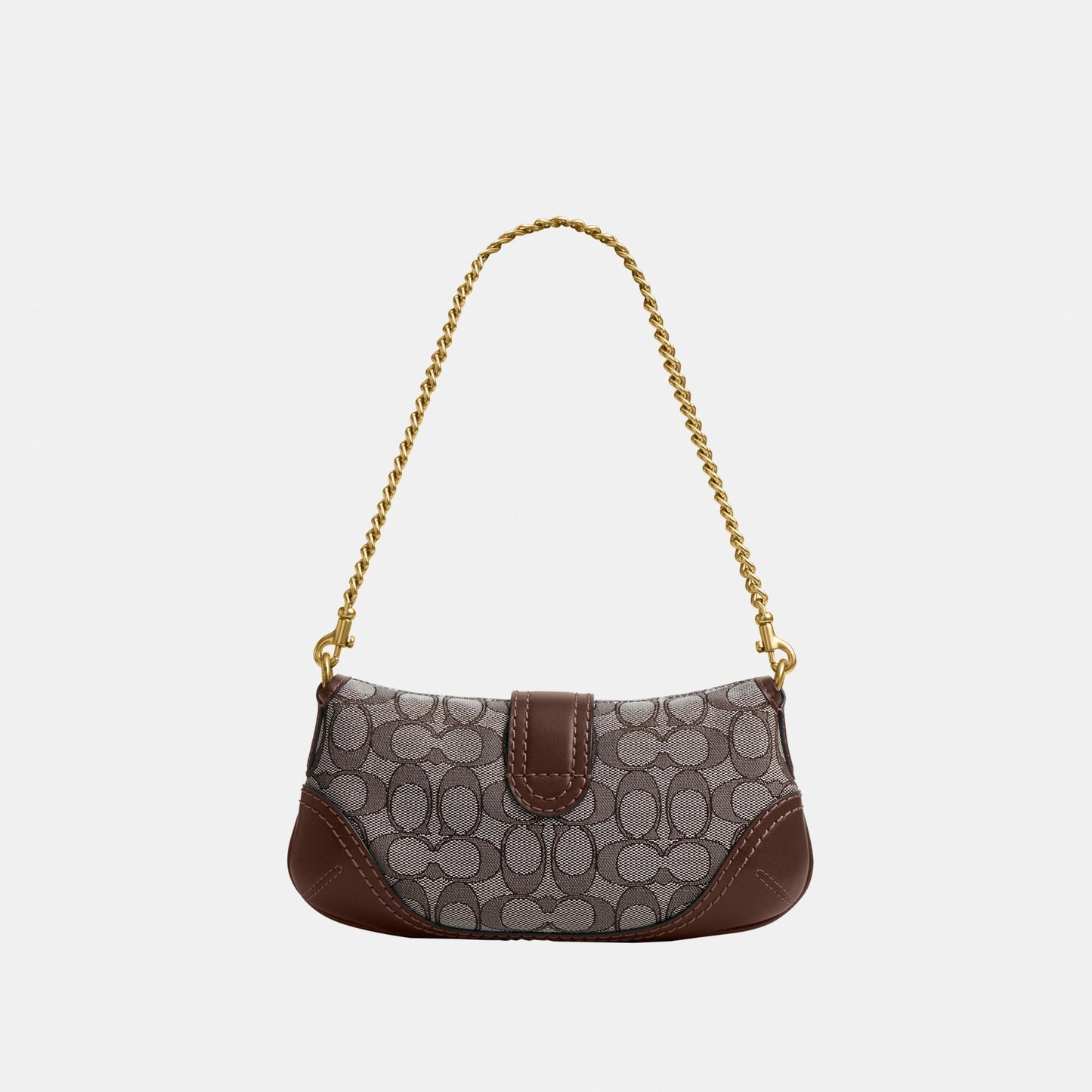 CAN45-Soho Bag 25 In Signature Jacquard-B4/Oak Maple