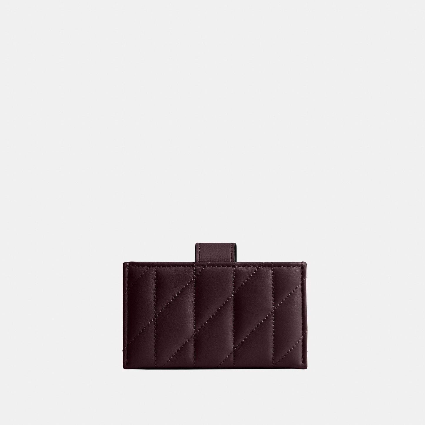 CAO12-Essential Multi Card Holder With Quilting-B4/Black Currant