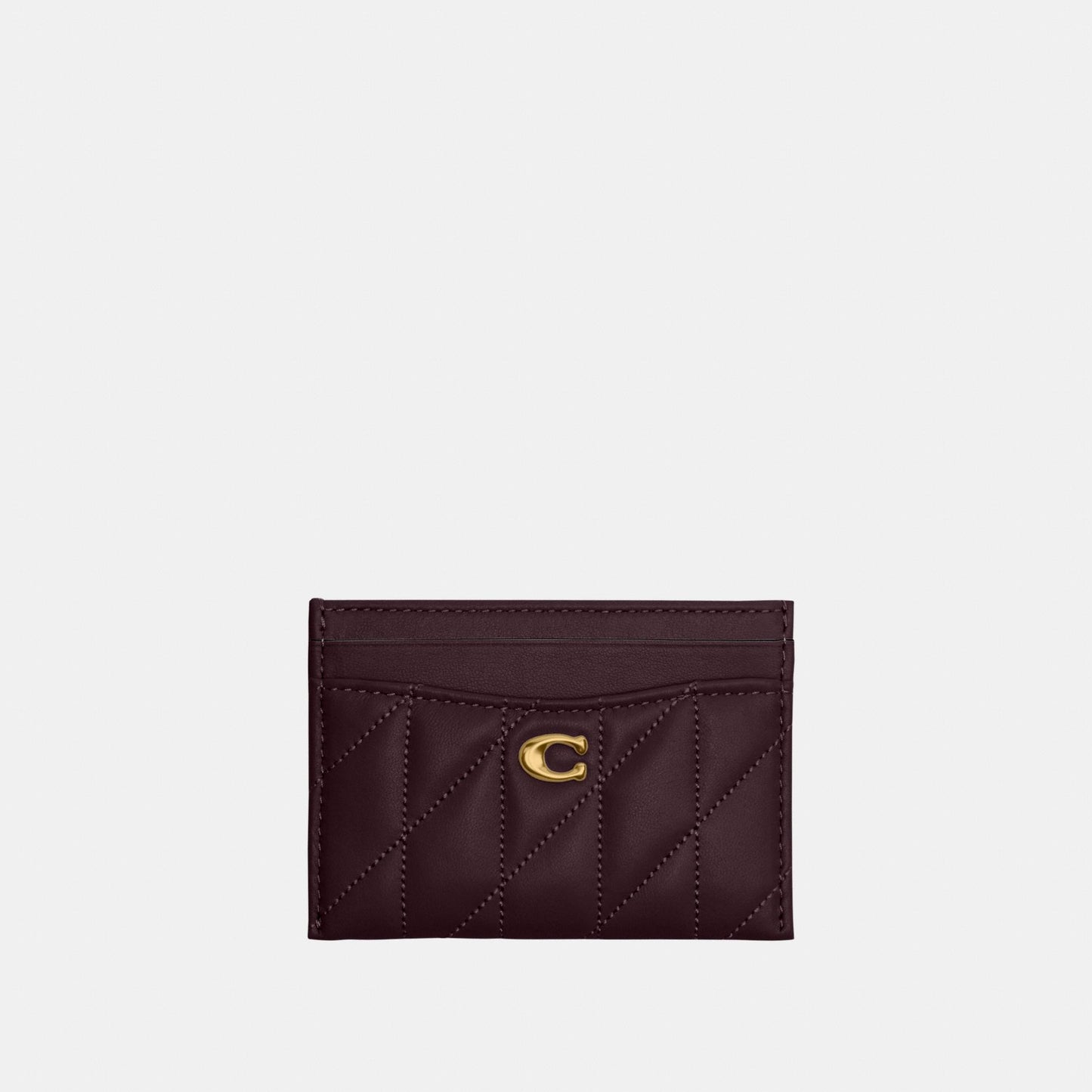 CM434-Essential Card Case With Pillow Quilting-B4/Black Currant