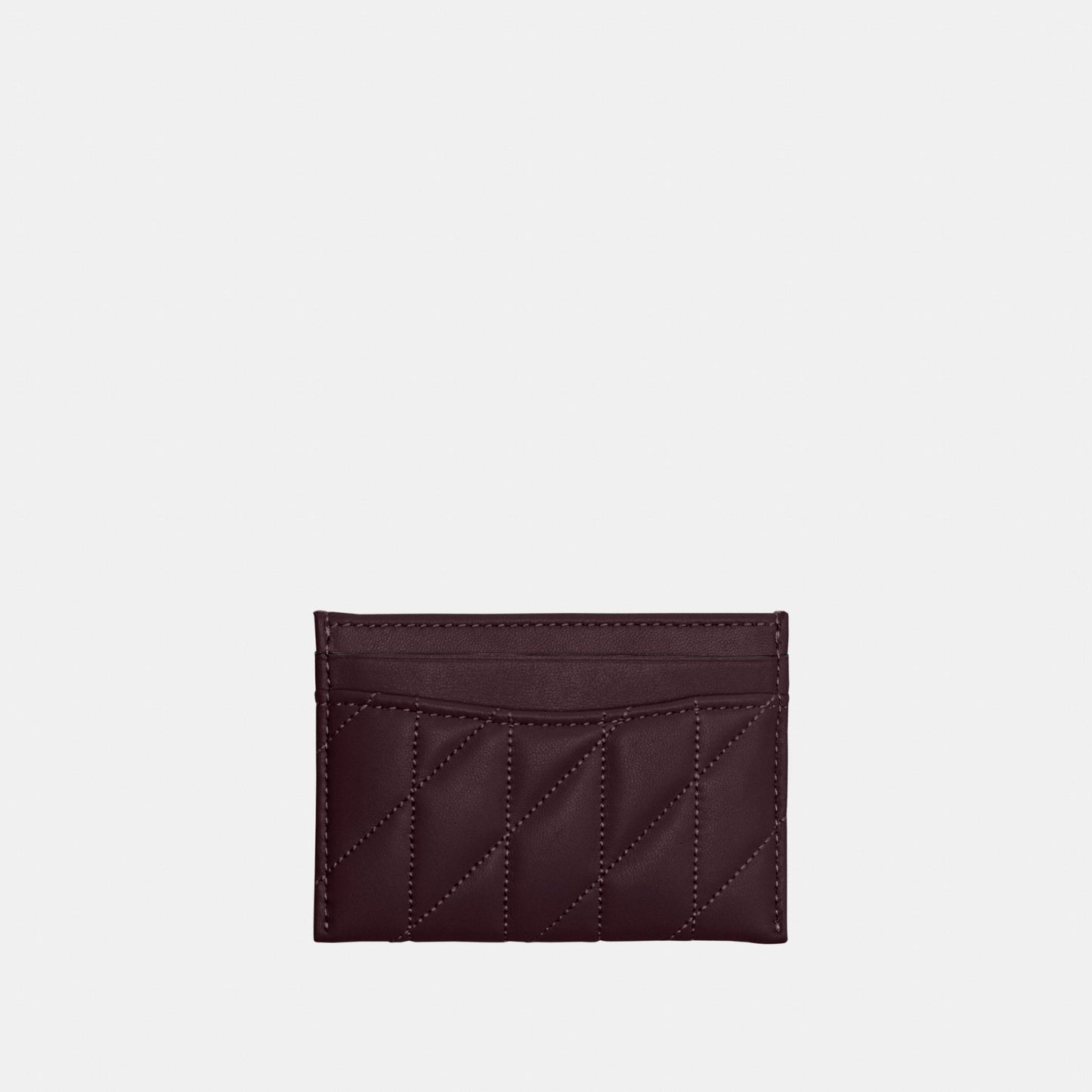 CM434-Essential Card Case With Pillow Quilting-B4/Black Currant