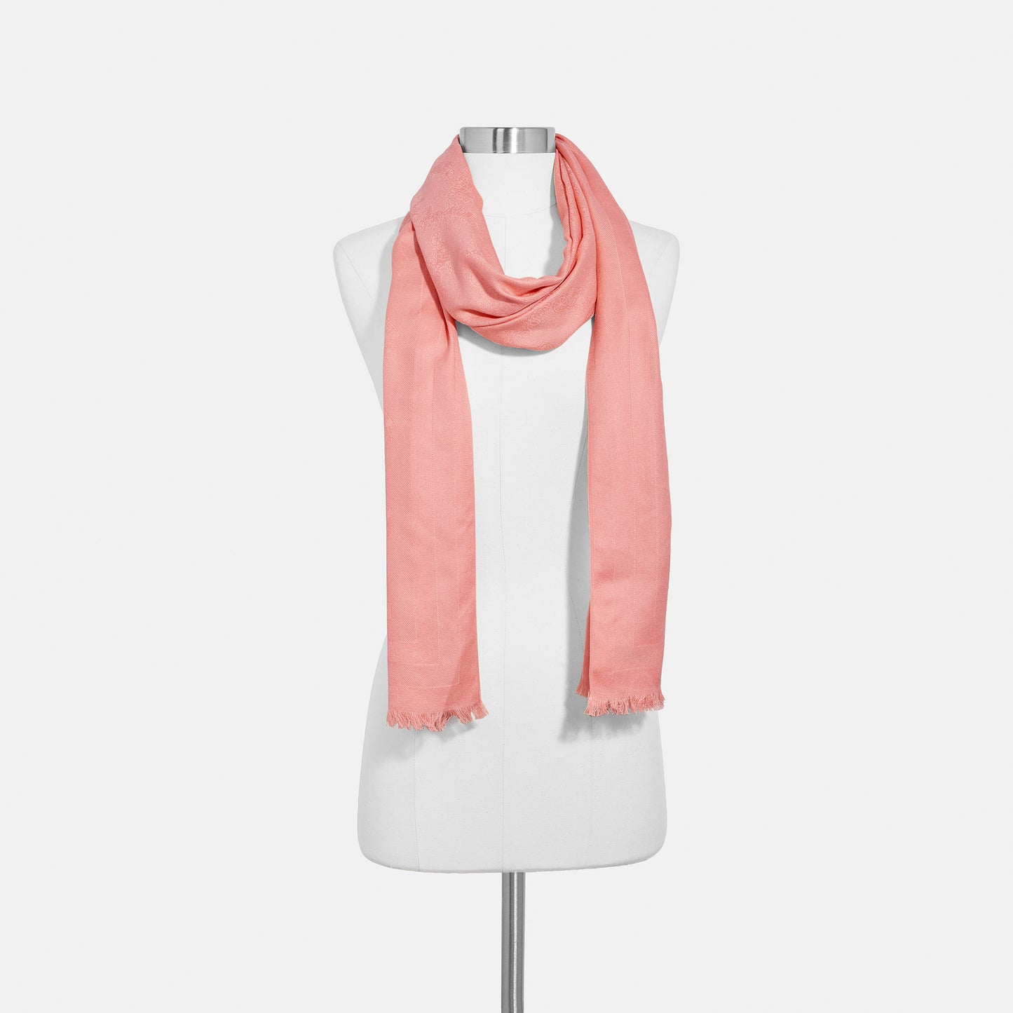 C2501-Horse And Carriage Print Jacquard Stole
