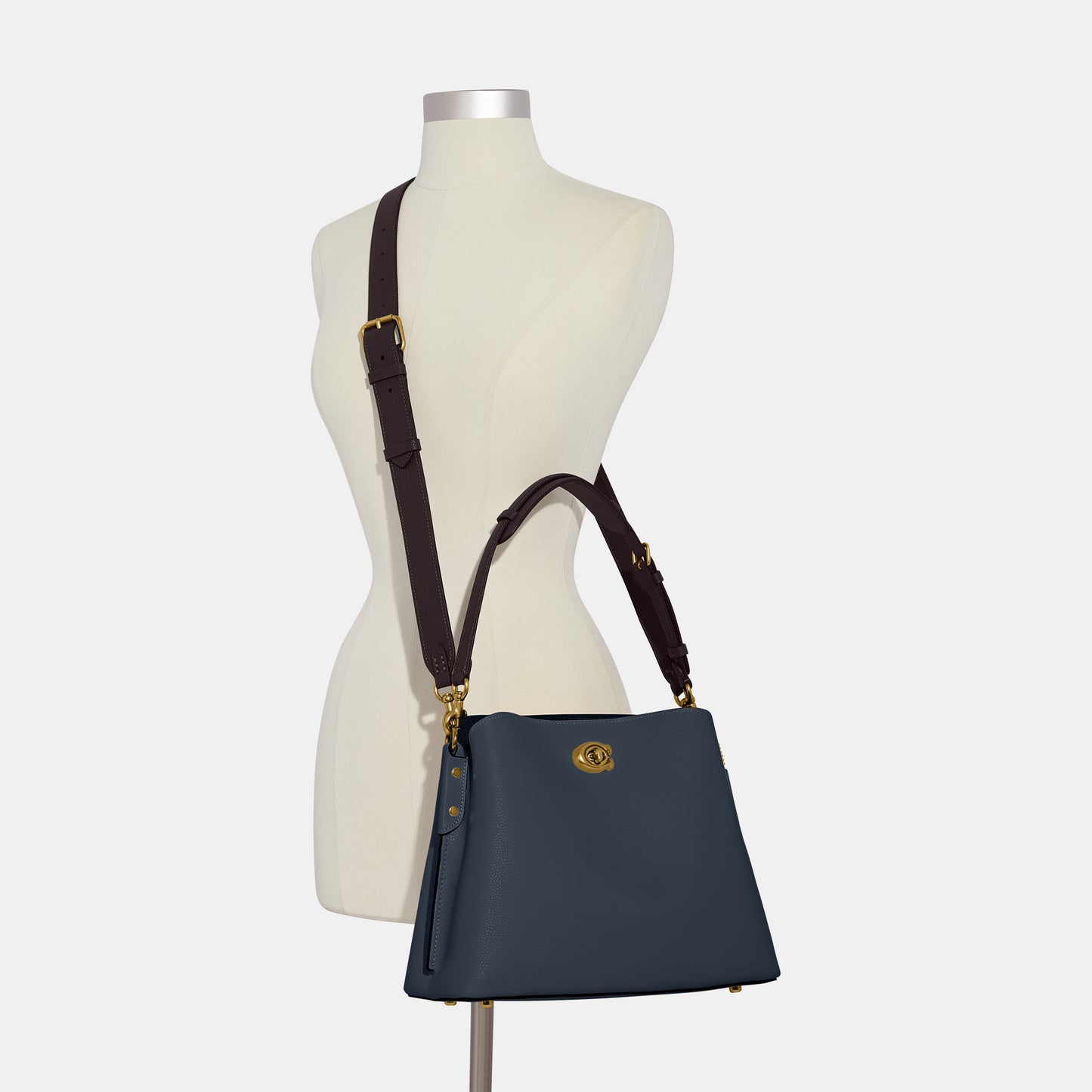 C2590-Willow Shoulder Bag In Colorblock-B4/Denim