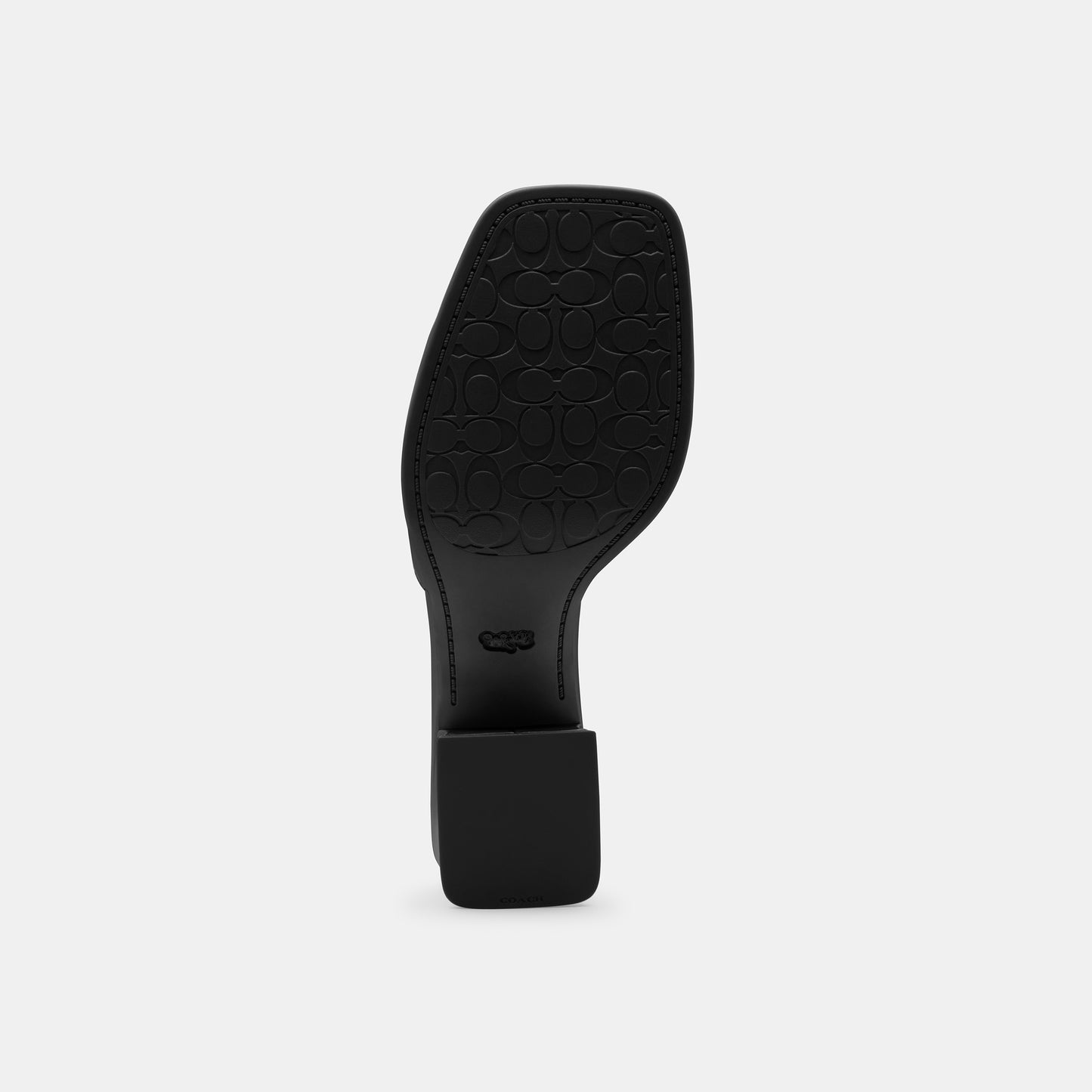 CBO42-Sculpted C Block Heel Sandal-Black