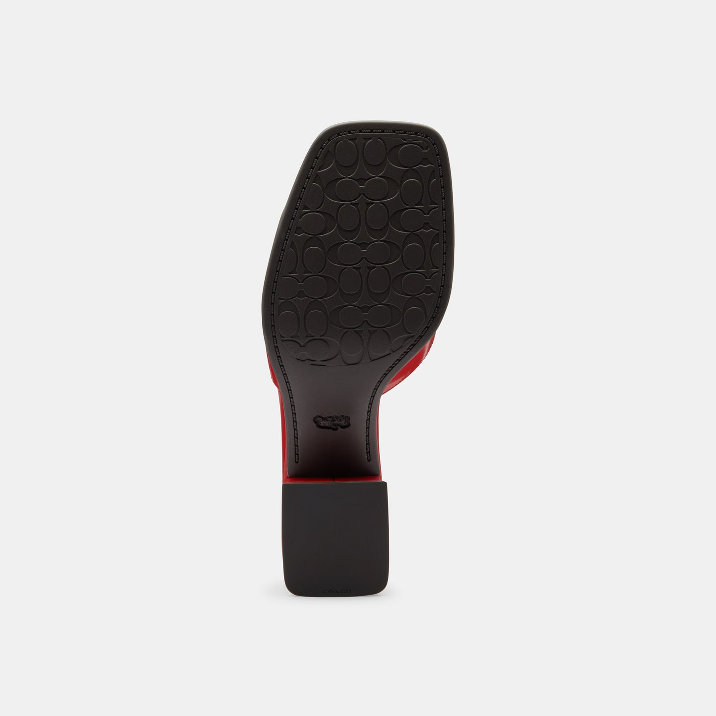 CBO42-Sculpted C Block Heel Sandal-Sport Red