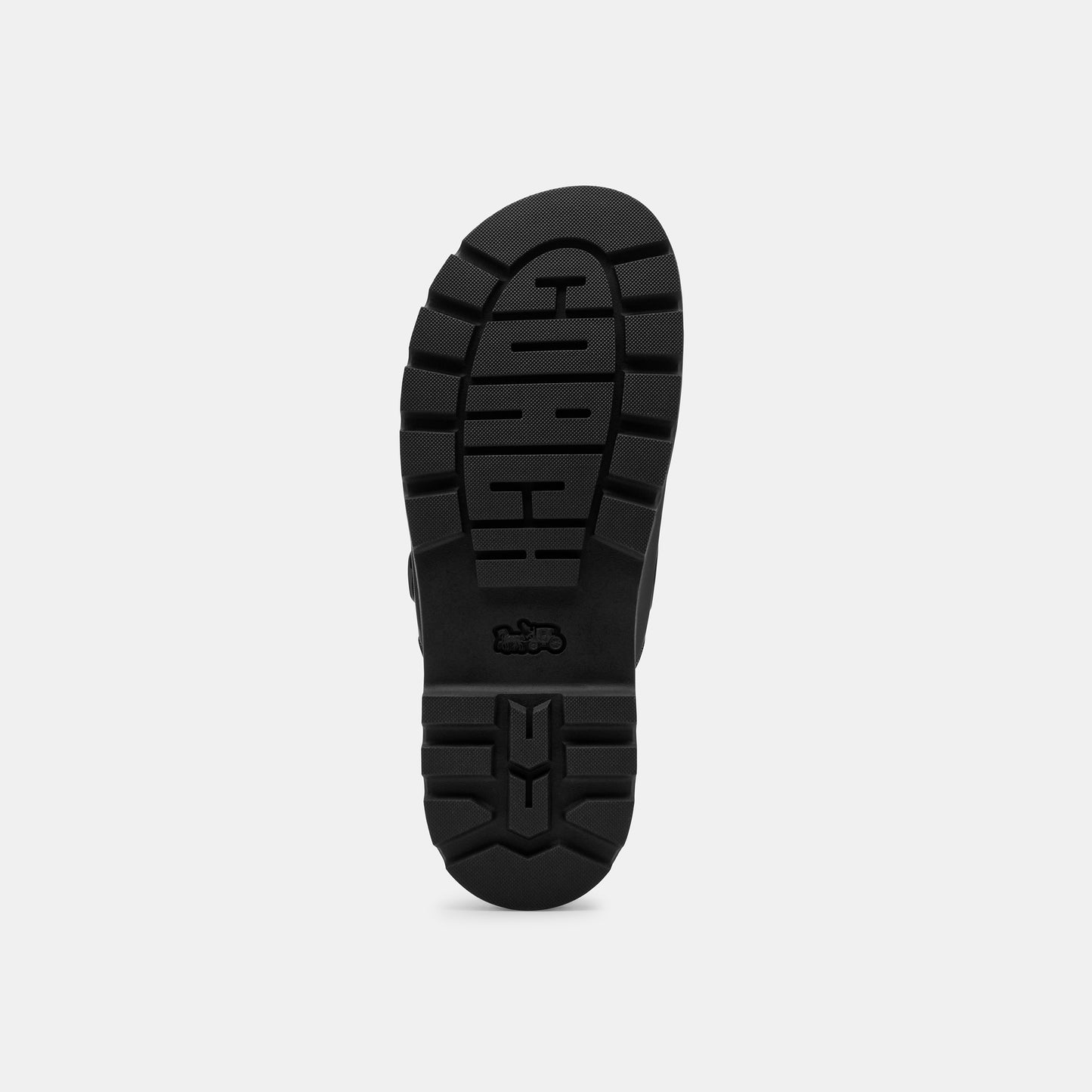 CBO86-Sculpted C Double Band Sandal-Black