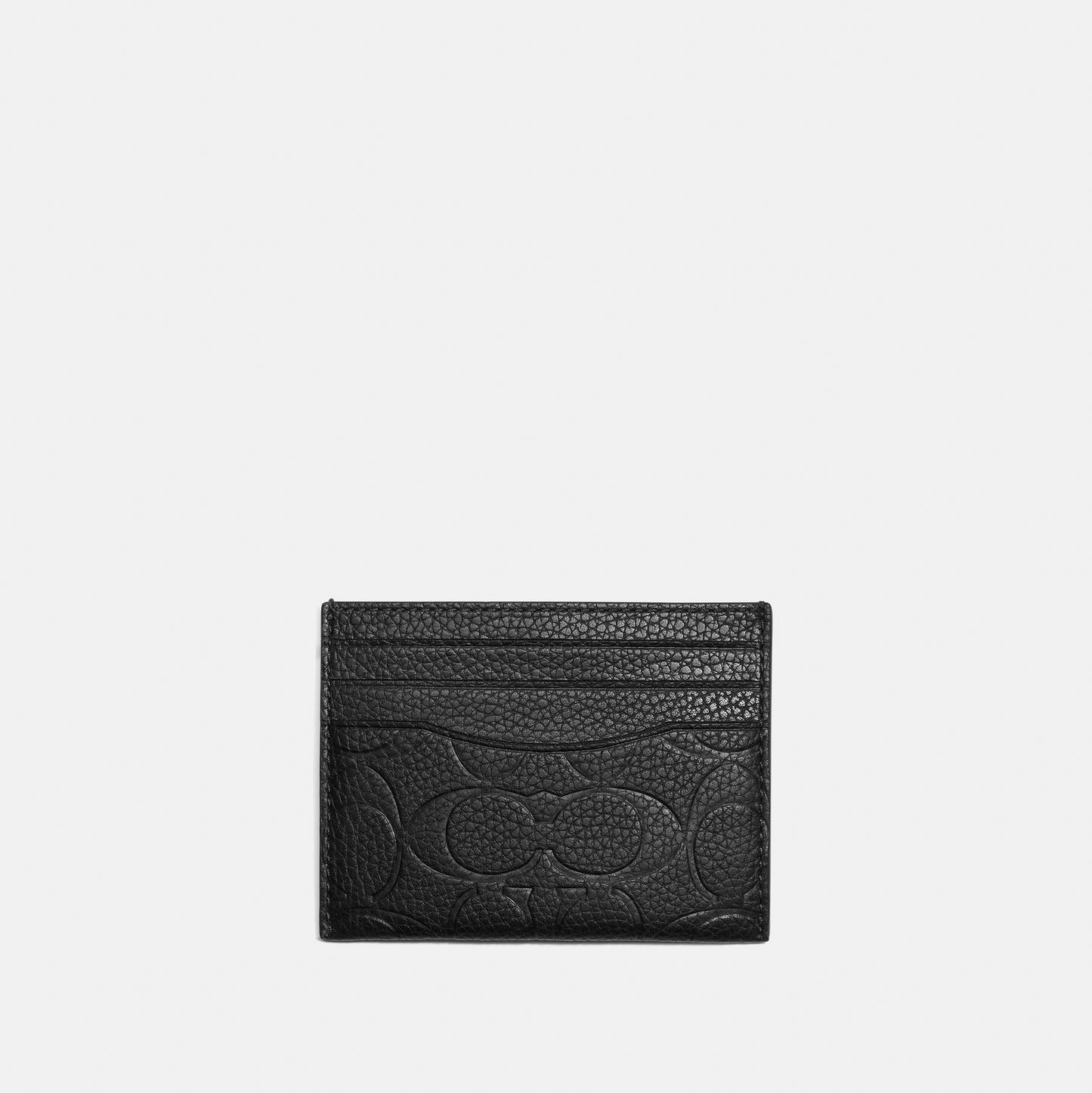 C0941-Card Case In Signature Leather-Black
