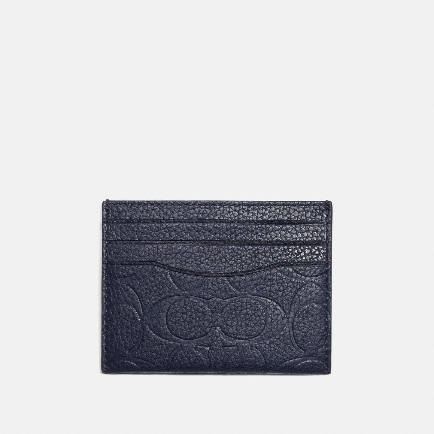 C0941-Card Case In Signature Leather-Midnight