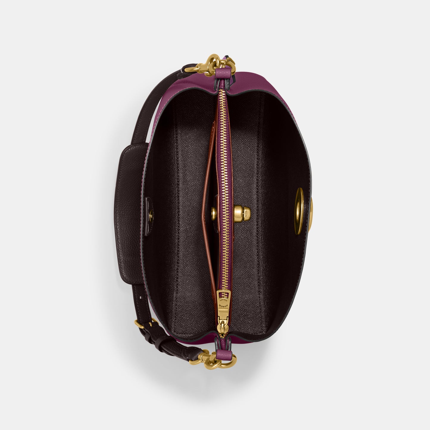 C2590-Willow Shoulder Bag In Colorblock-B4/Deep Berry Multi