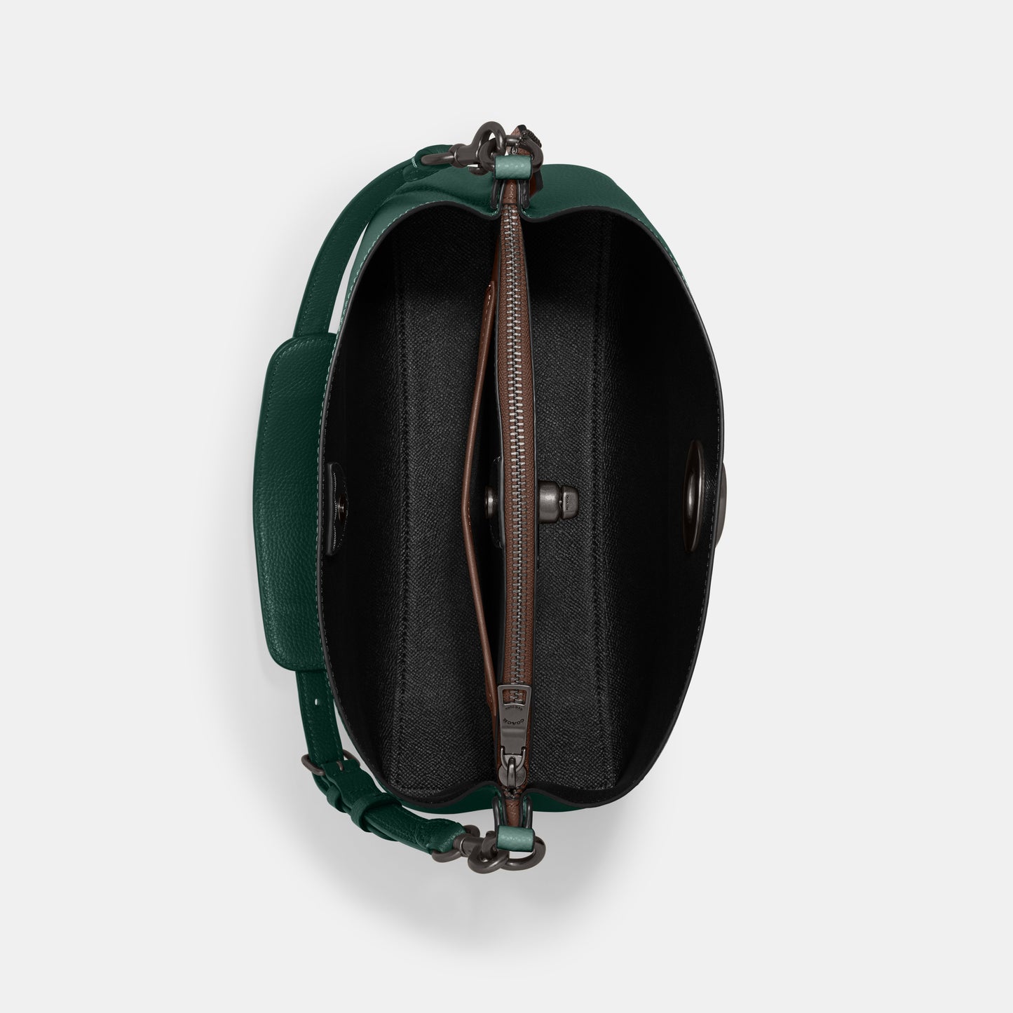 C2590-Willow Shoulder Bag In Colorblock-V5/Forest