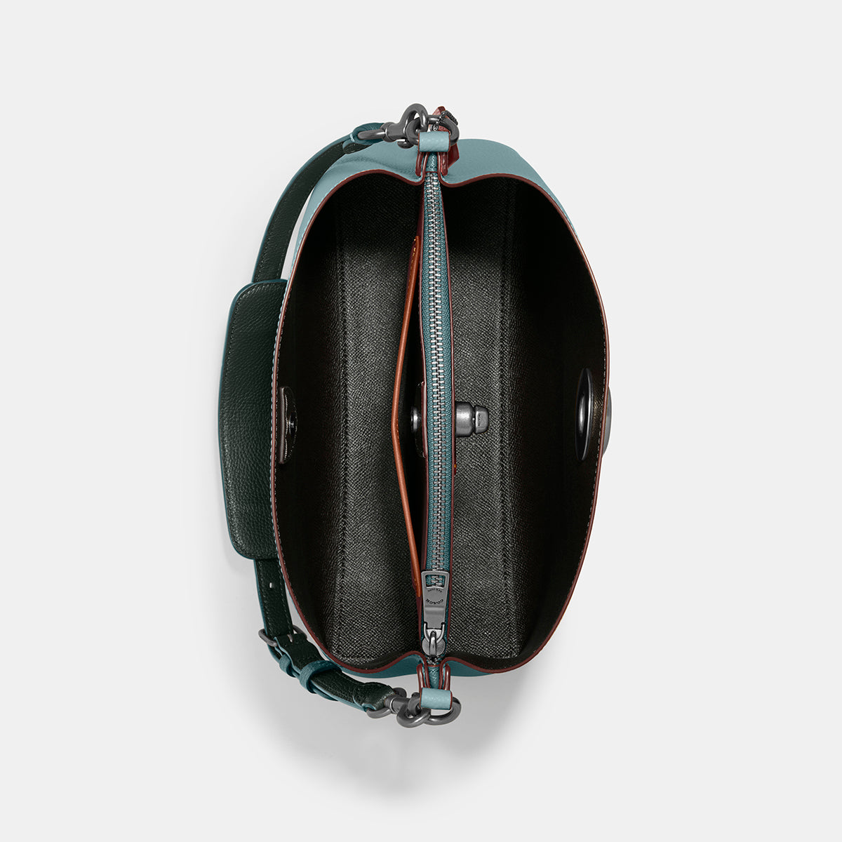 C2590-Willow Shoulder Bag In Colorblock-V5/Sage Multi