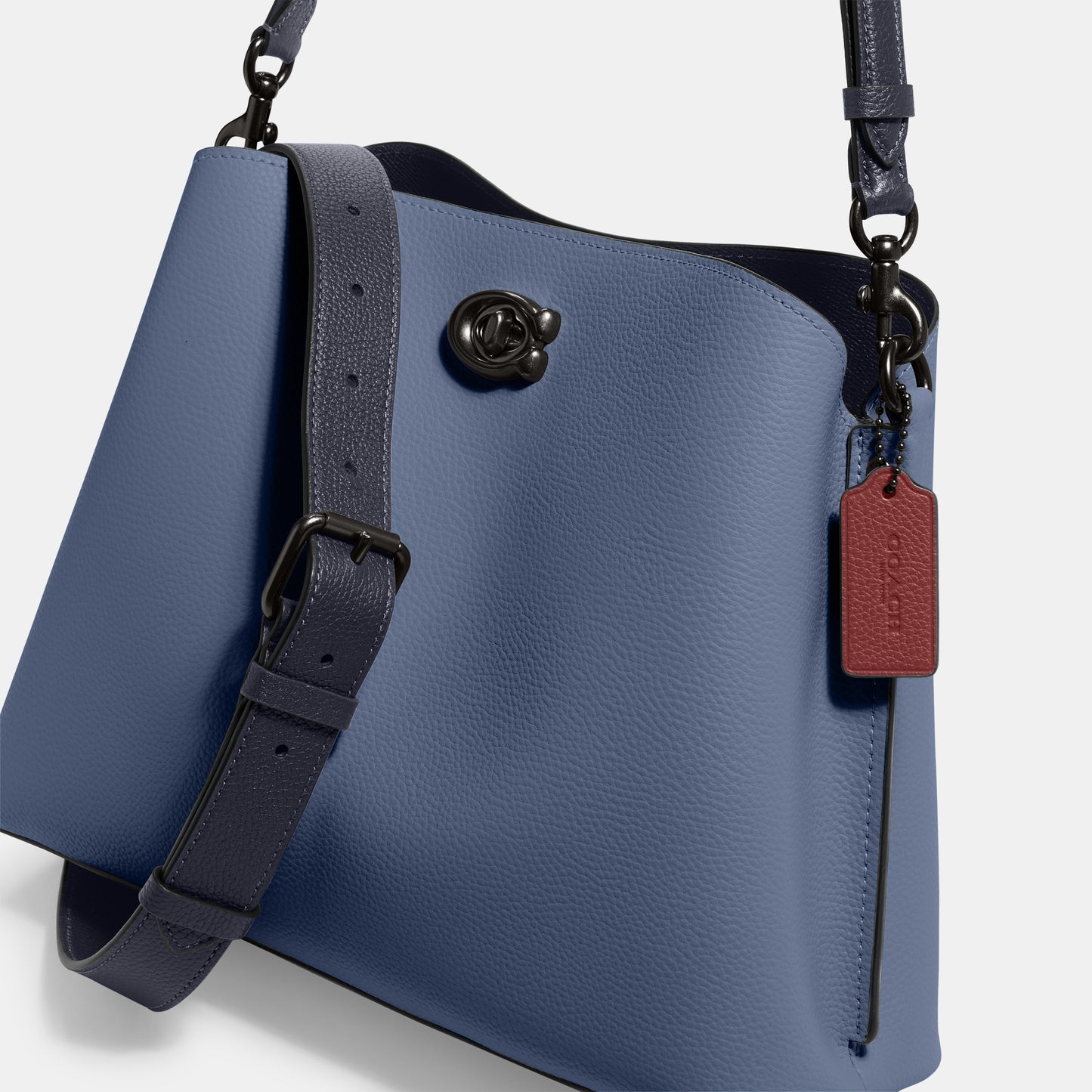 C2590-Willow Shoulder Bag In Colorblock-V5/Washed Chambray Multi