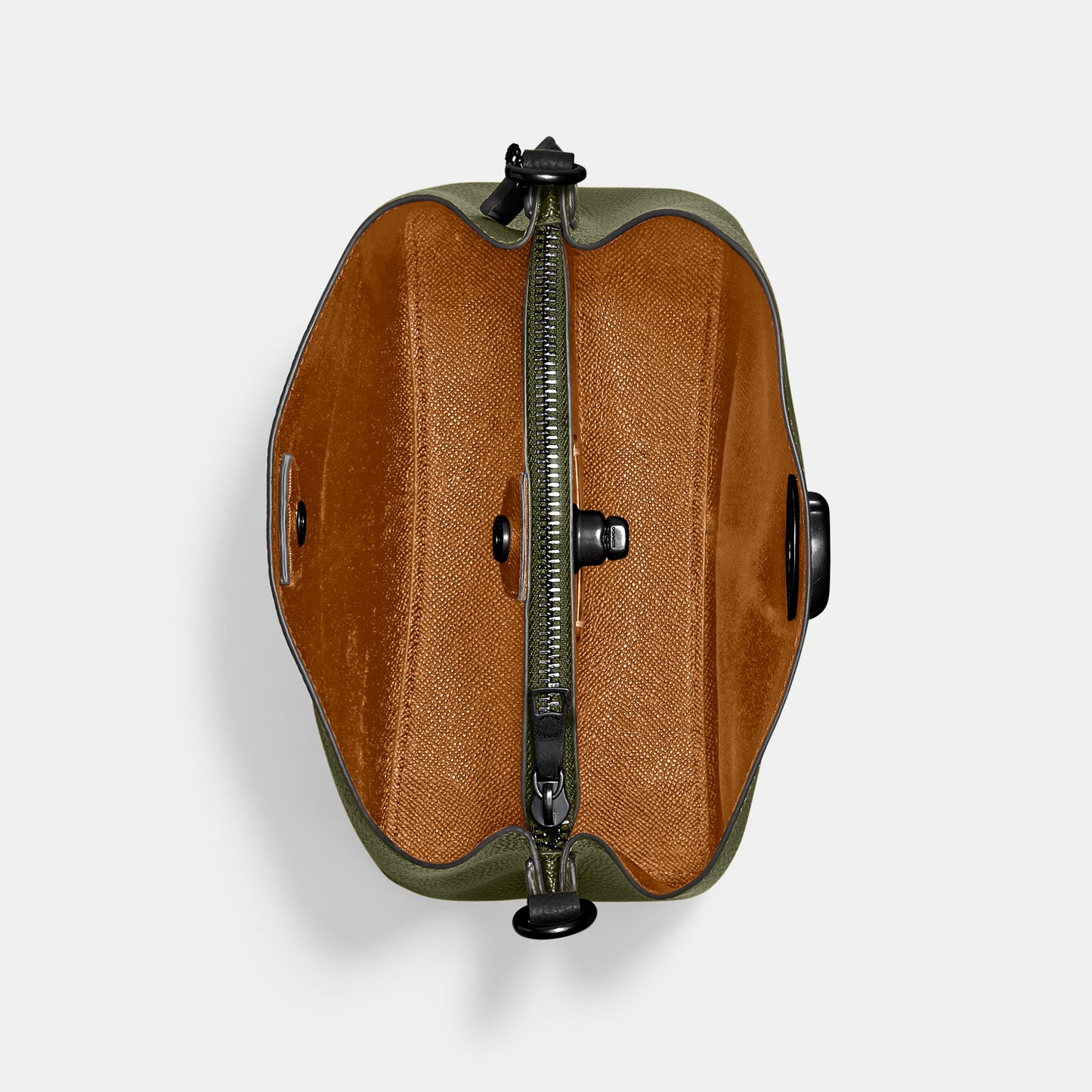 C3766-Willow Bucket Bag In Colorblock-V5/Army Green Multi