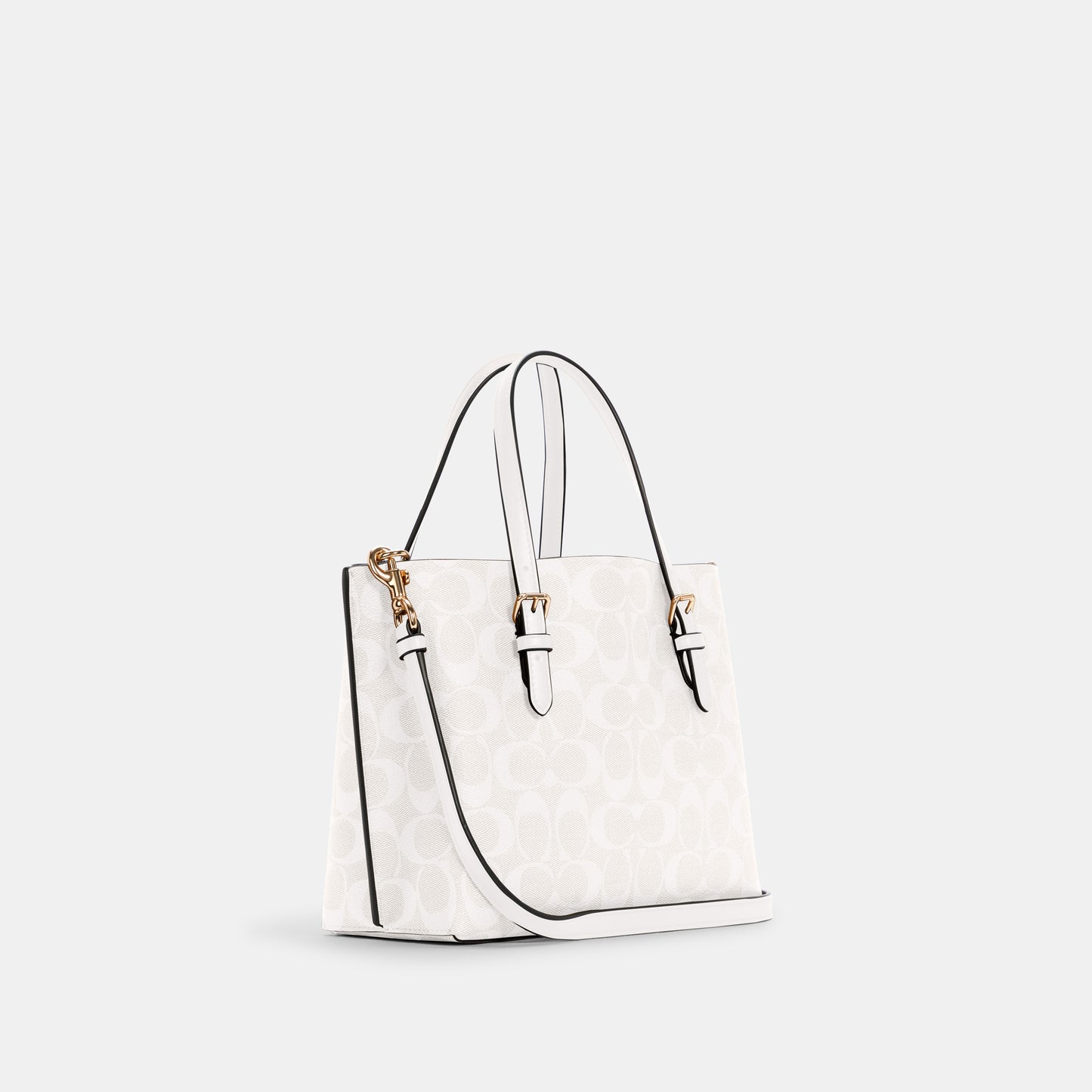 C4250-Mollie Tote 25 In Signature Canvas-Im/Chalk/Glacierwhite