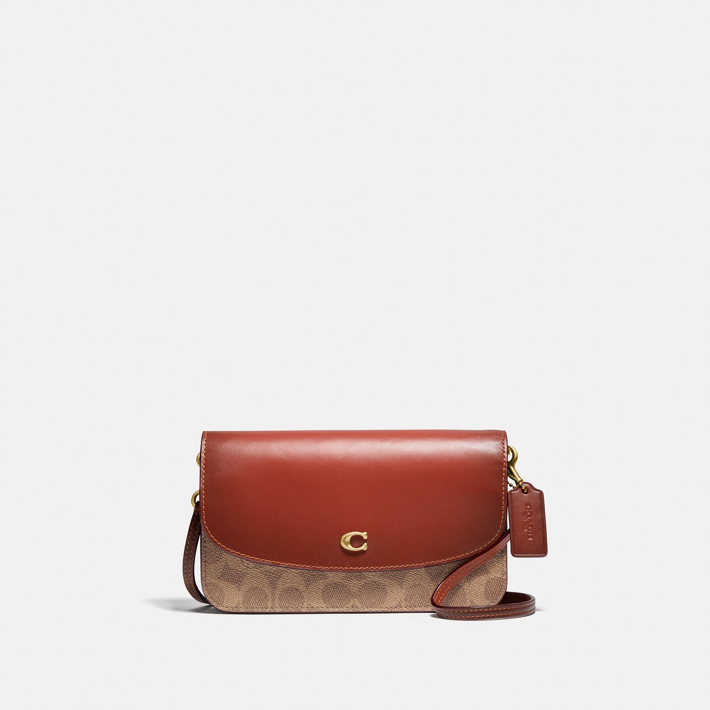 C5362-Hayden Crossbody In Signature Canvas-B4/Tan Rust