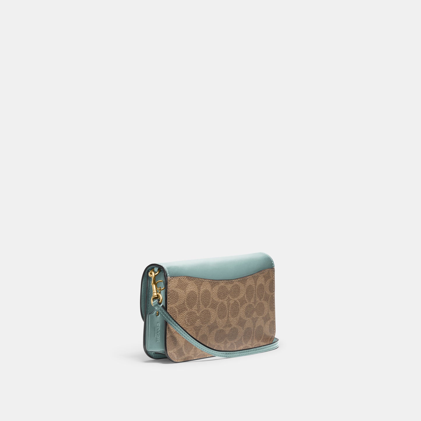 C5362-Hayden Crossbody In Signature Canvas-V5/Tan Aqua