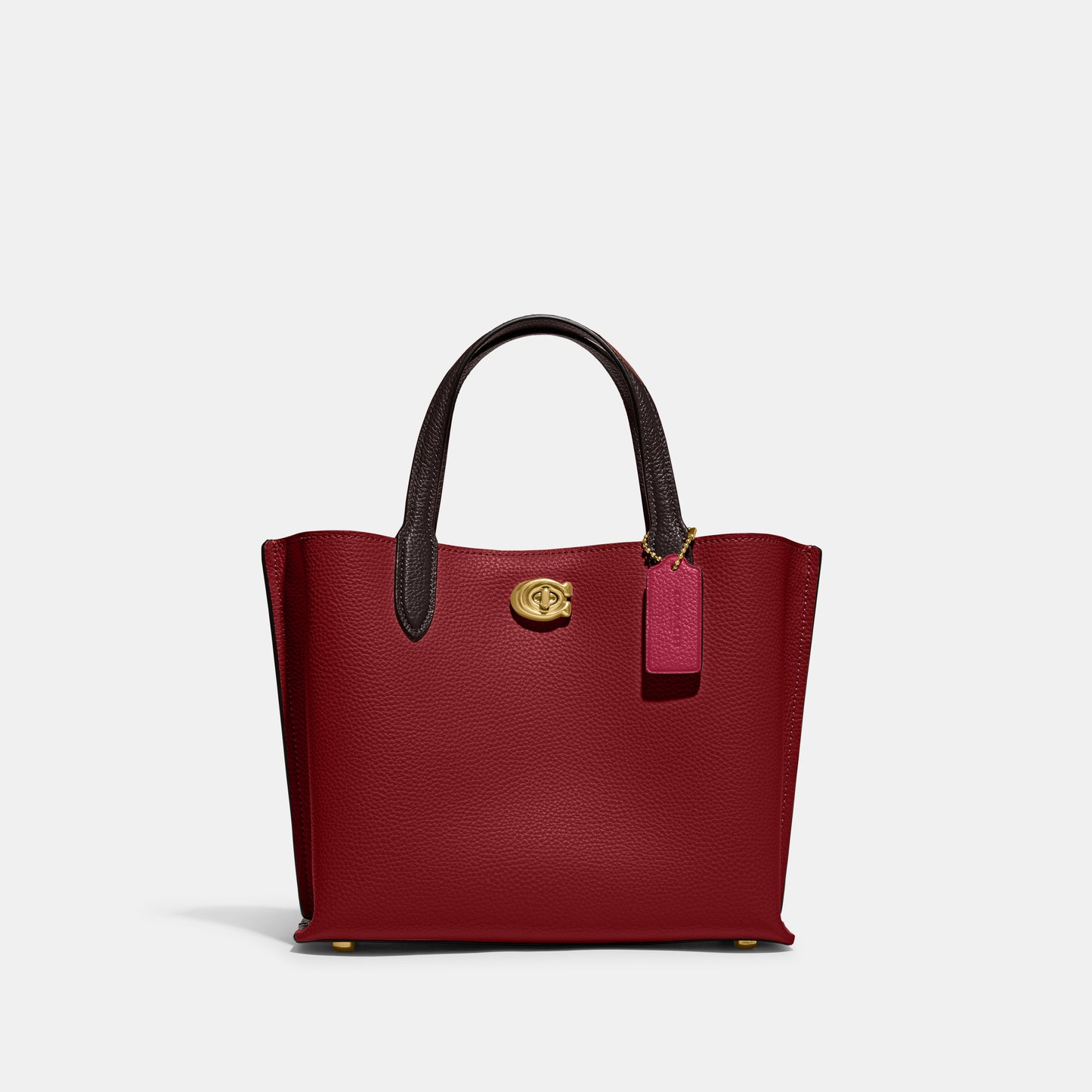 C8561-Willow Tote 24 In Colorblock-B4/Cherry