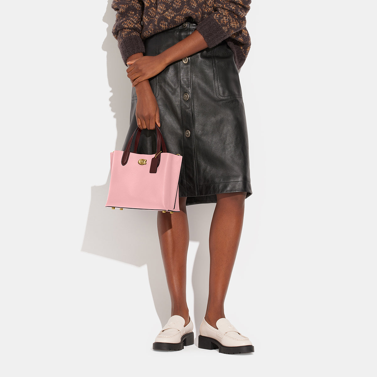 C8561-Willow Tote 24 In Colorblock-B4/Bubblegum Multi