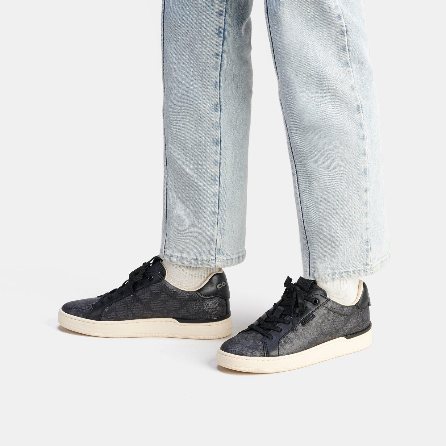 Lowline Low Top Sneaker-C9045-Charcoal/Black