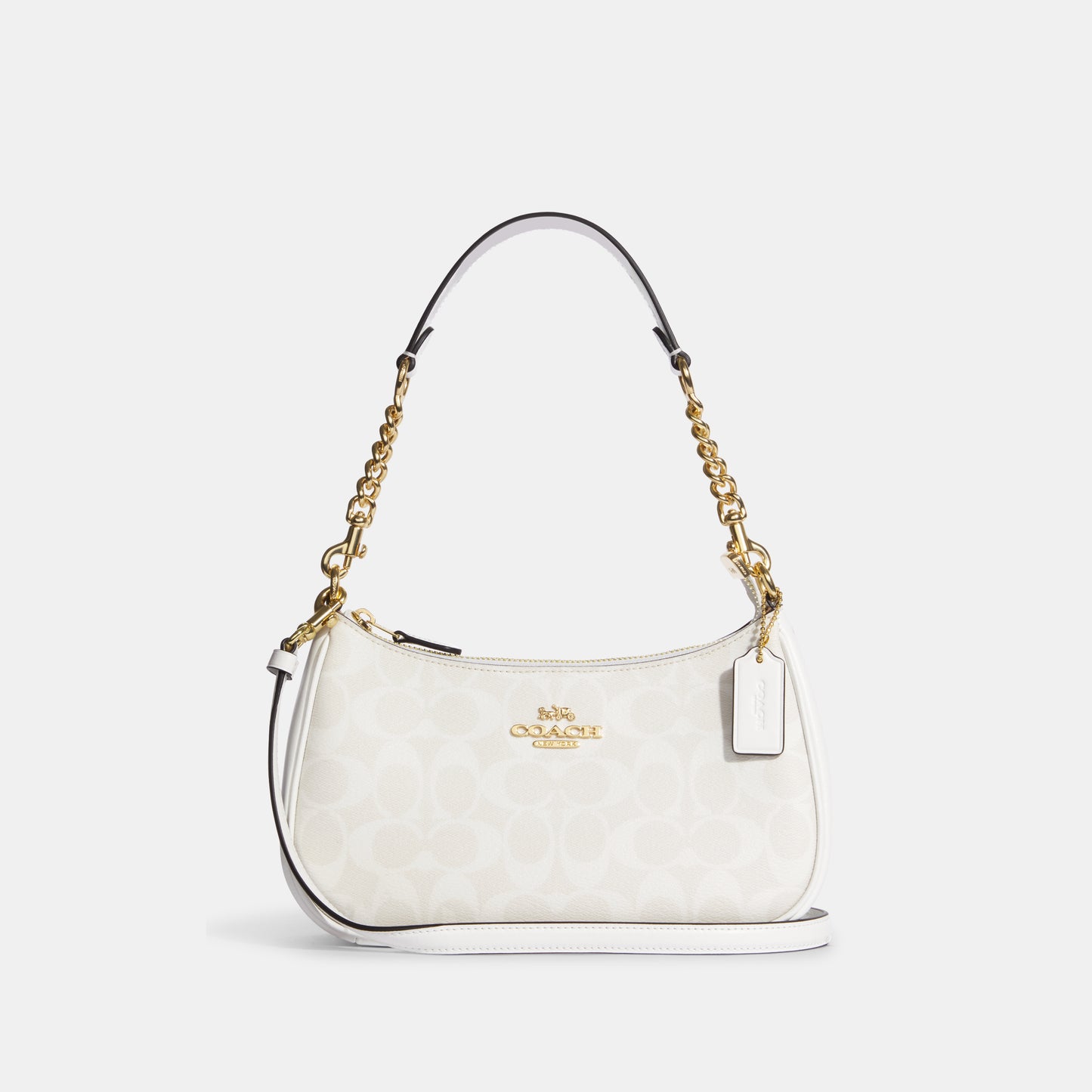 CA548-Teri Shoulder Bag In Signature Canvas-Im/Chalk/Glacierwhite