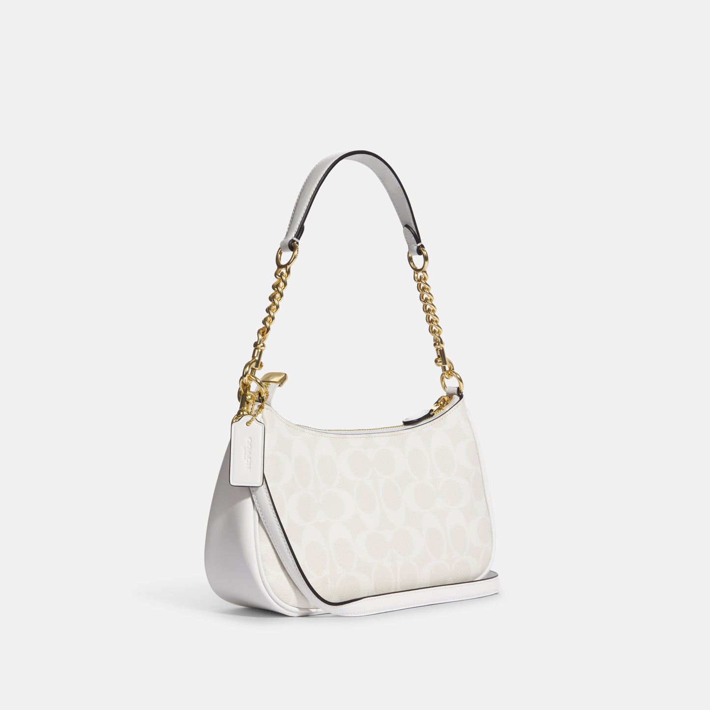 CA548-Teri Shoulder Bag In Signature Canvas-Im/Chalk/Glacierwhite
