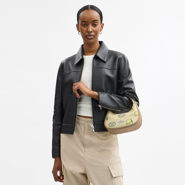 حقيبة كروس بودي صغيرة "كارمن" مزينة بطبعة ليمون