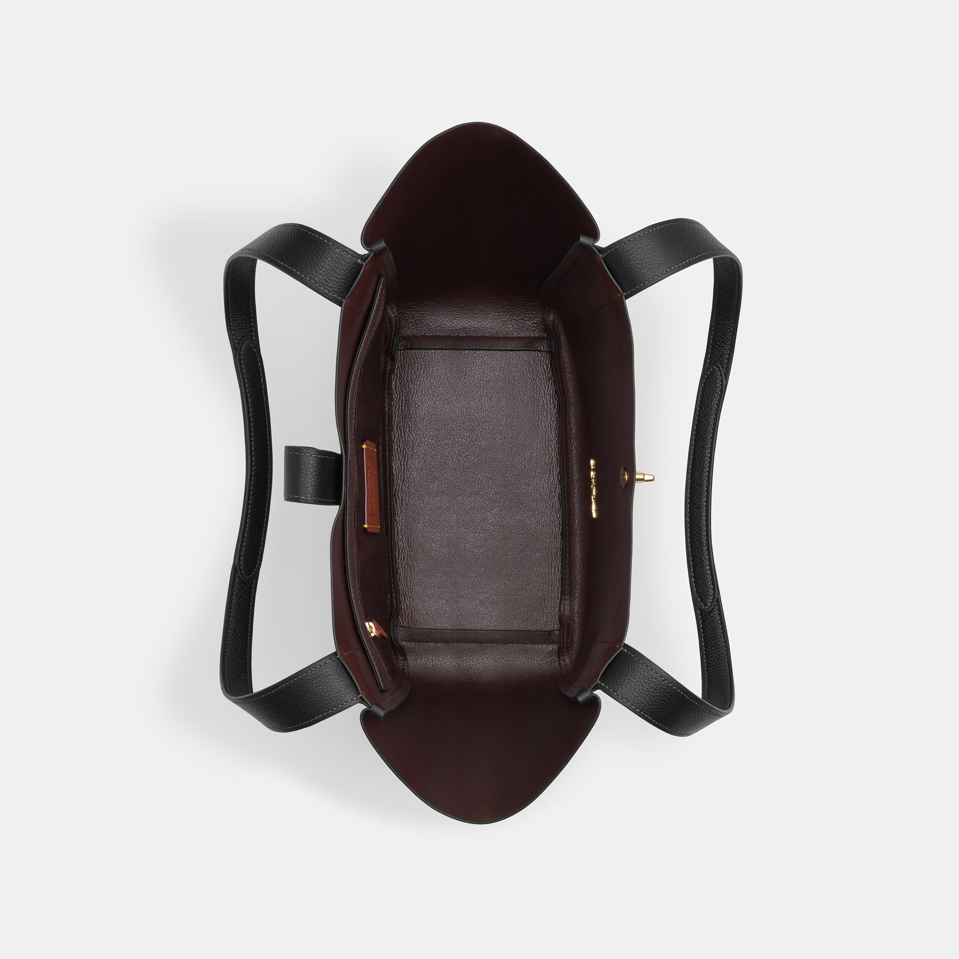 CAL17-Hadley Turnlock Tote Bag-Im/Black