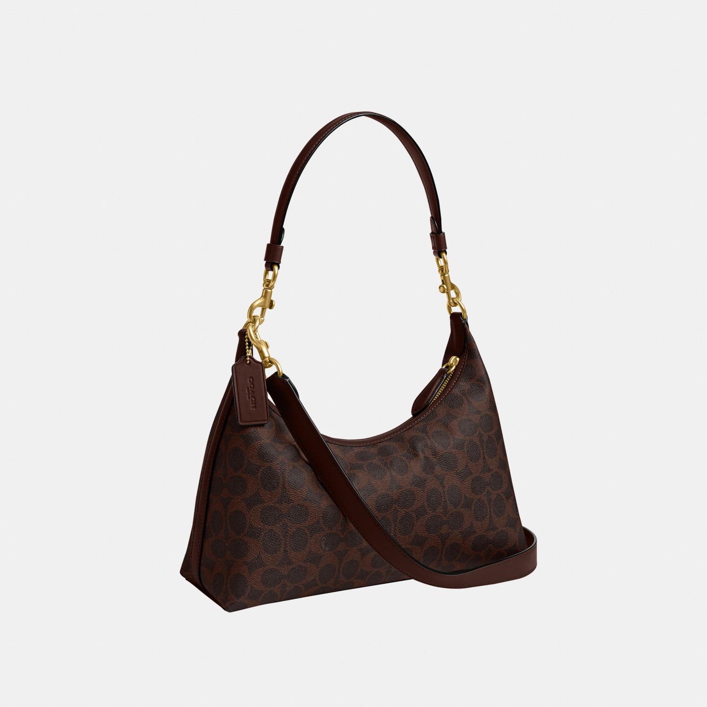 CAM23-Juliet Shoulder Bag In Signature Canvas-B4/Maple Maple
