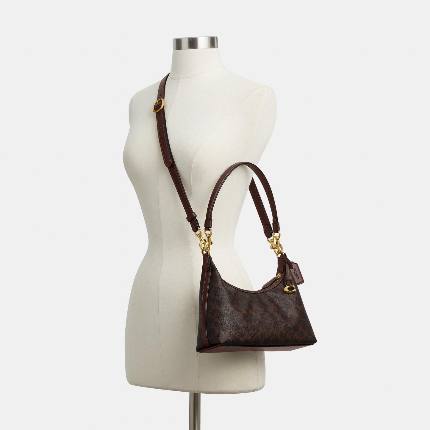 CAM26-Juliet Shoulder Bag 25 In Signature Canvas-B4/Maple Maple