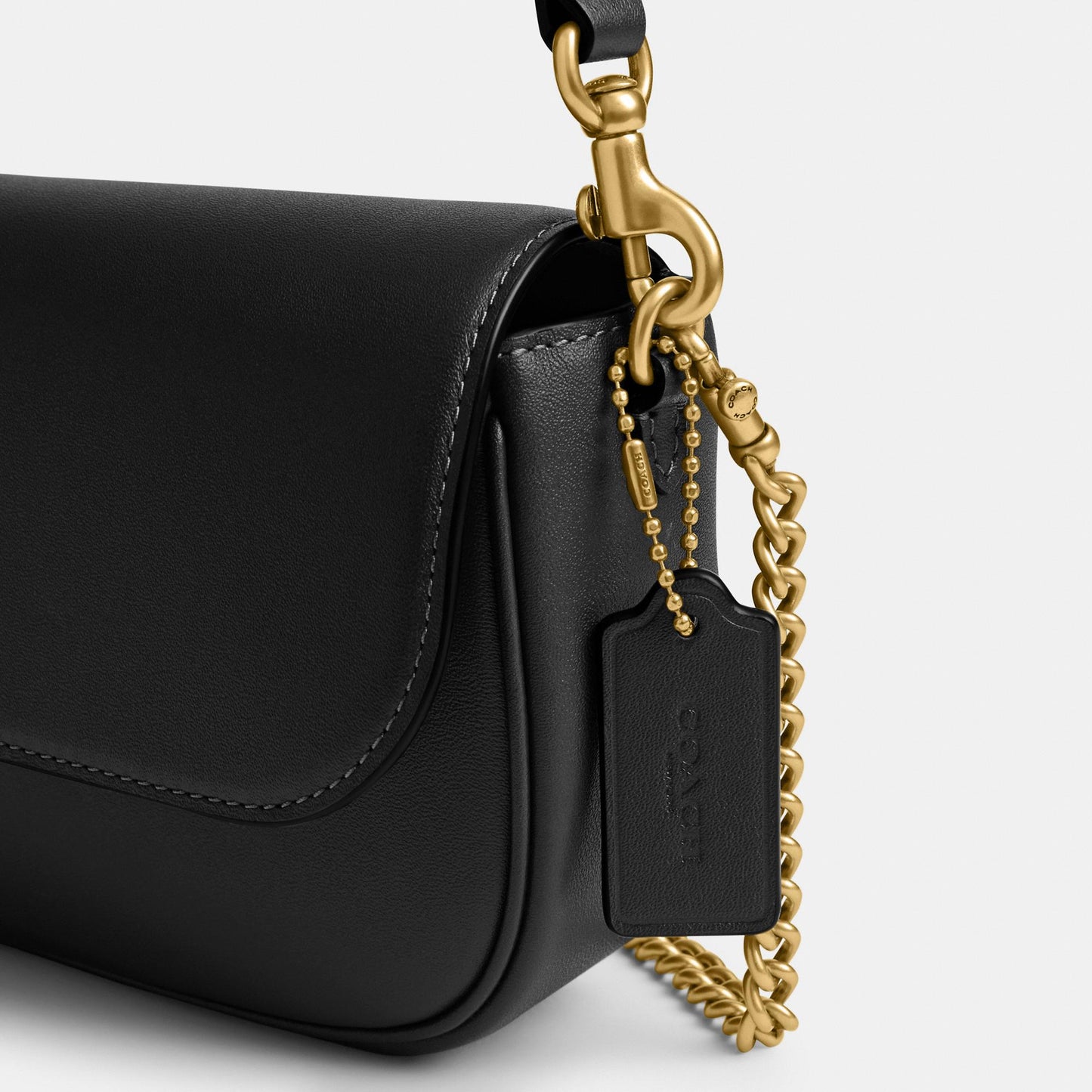 CAN90-Brook Flap Chain Bag-B4/Black