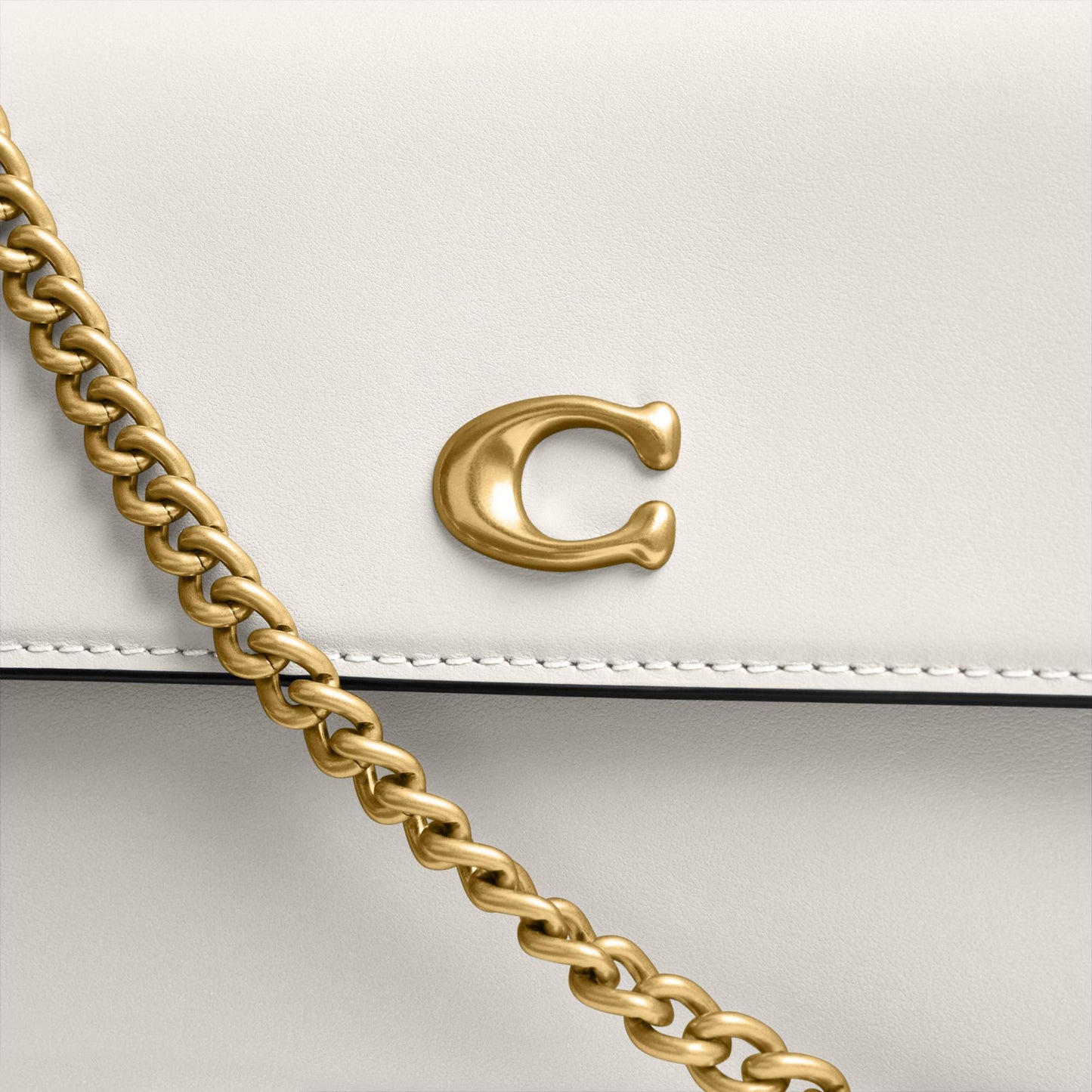 CAN90-Brook Flap Chain Bag-B4/Chalk