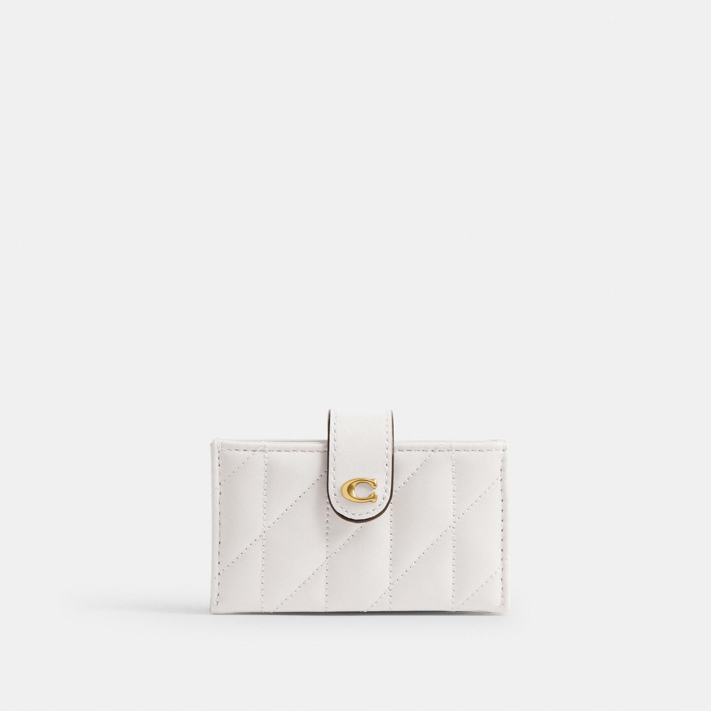 CAO12-Essential Multi Card Holder With Quilting-B4/Chalk