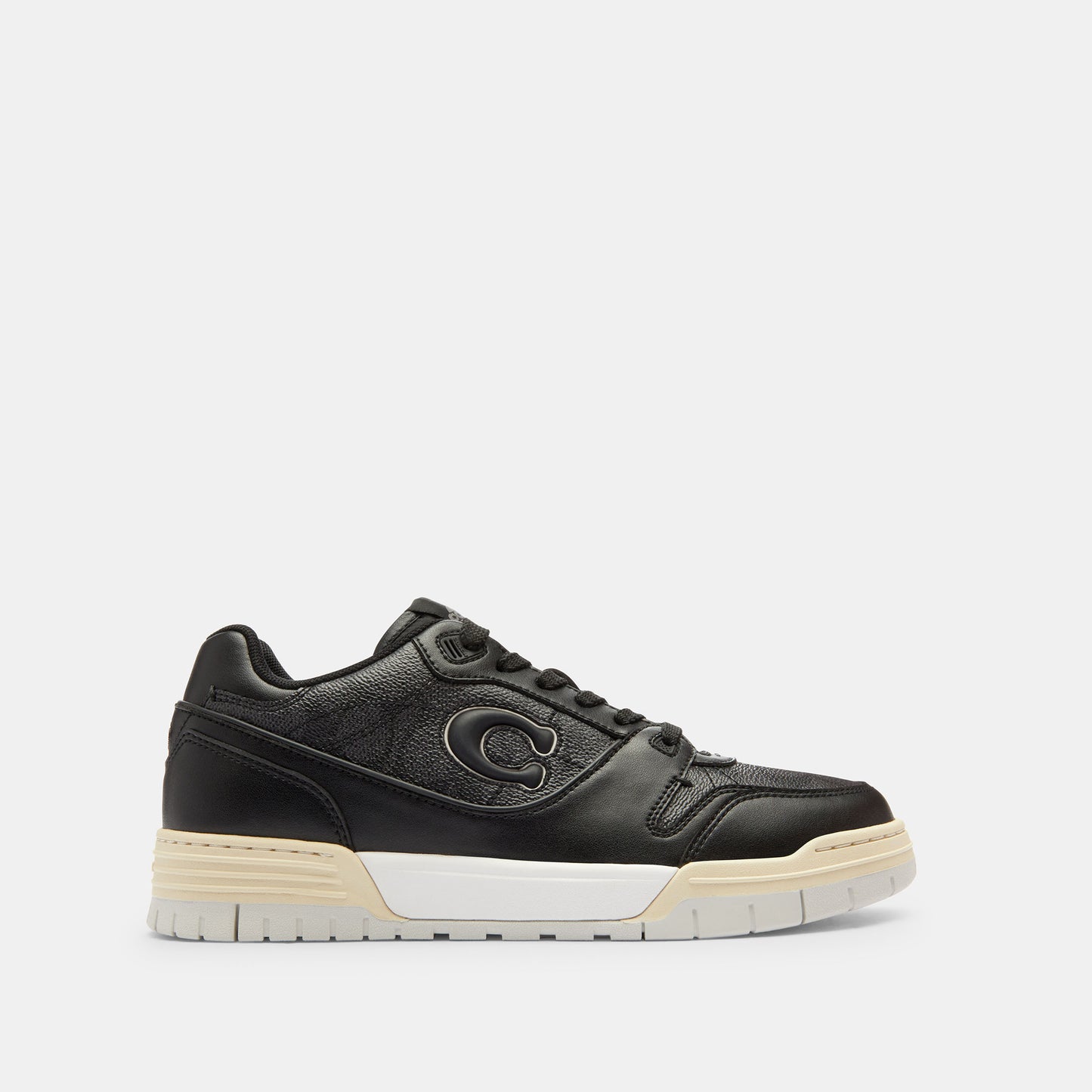 CAQ24-SOHO SNEAKER WITH SIGNATURE CANVAS-Charcoal/Black