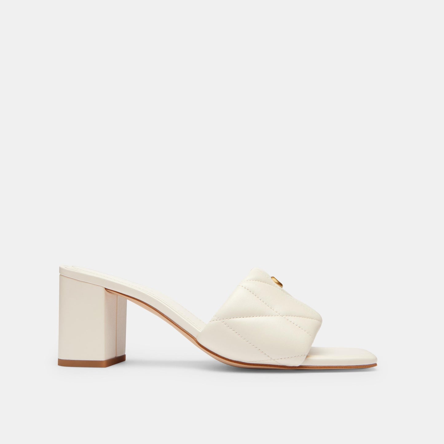 Holly Block Heel Sandal With Quilting