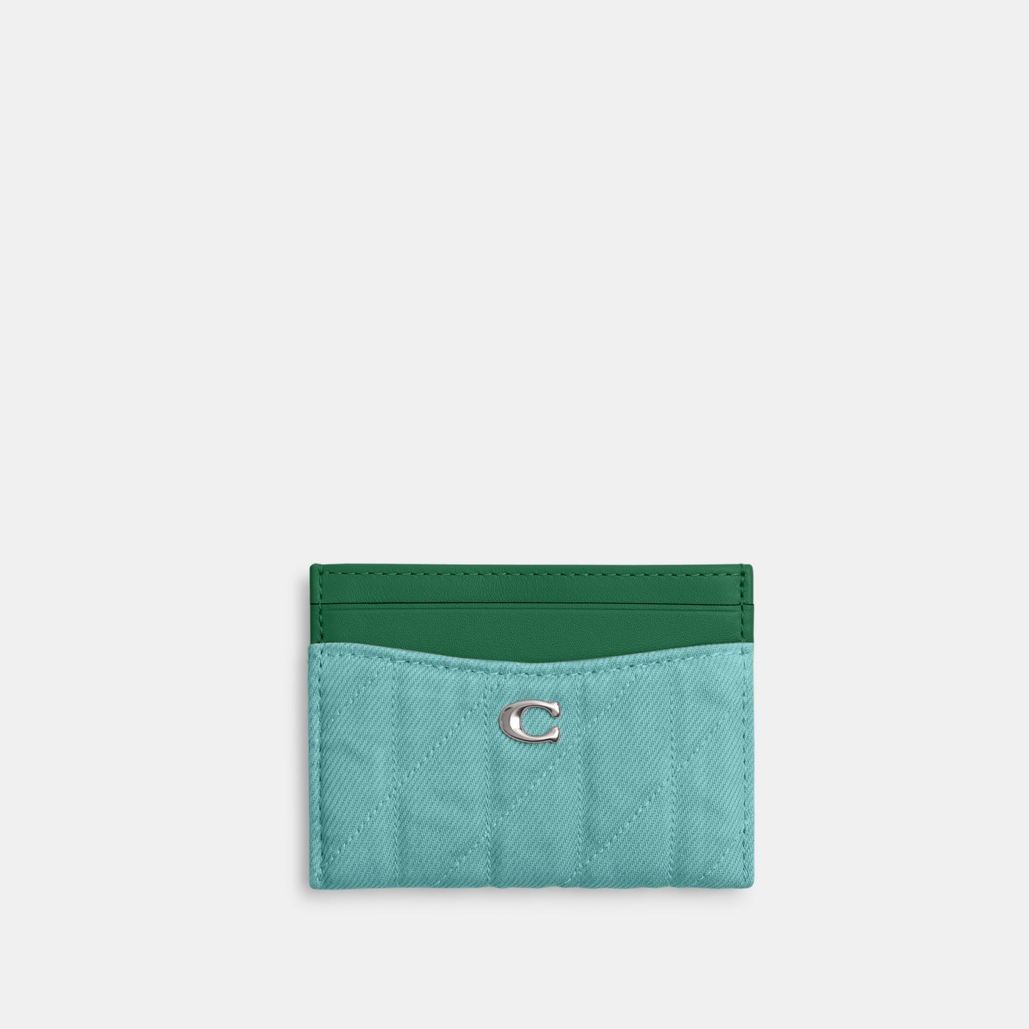 CBF61-Essential Card Case With Quilting-Lh/Ivy