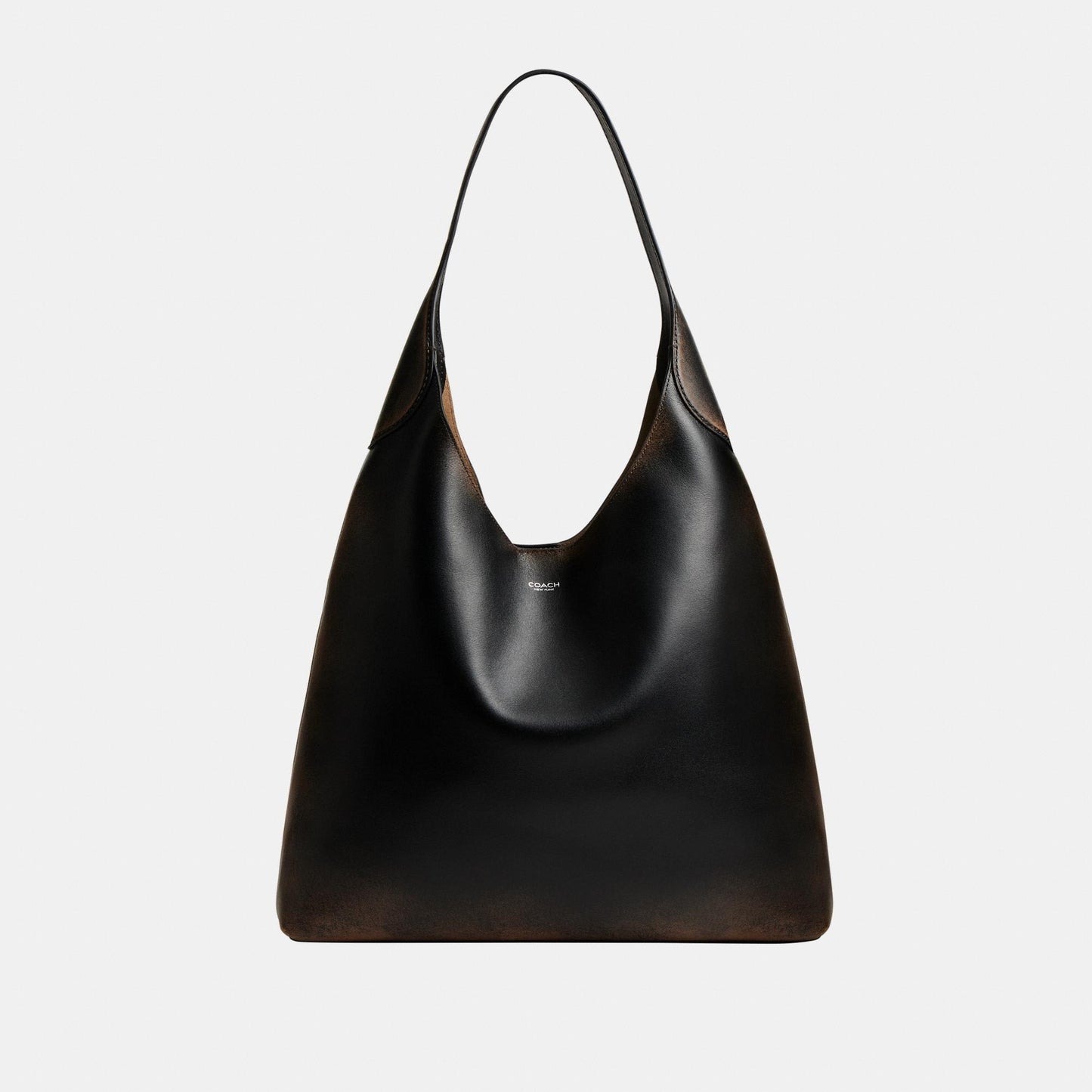 CBH42-Brooklyn Shoulder Bag 39 In Loved Leather-Lh/Black Brown